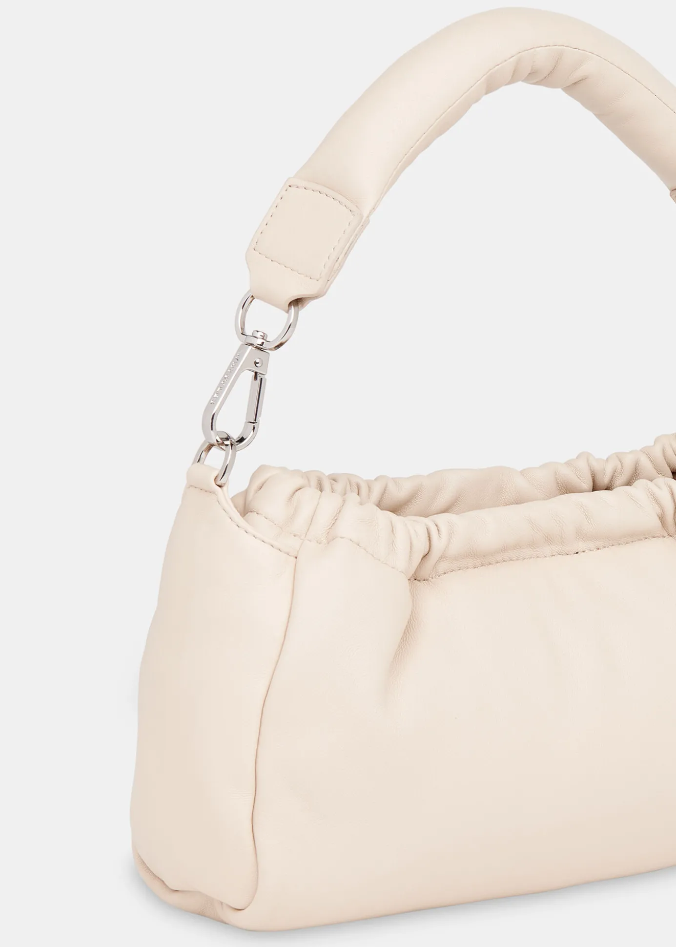Beige Benny Drawstring Shoulder Bag