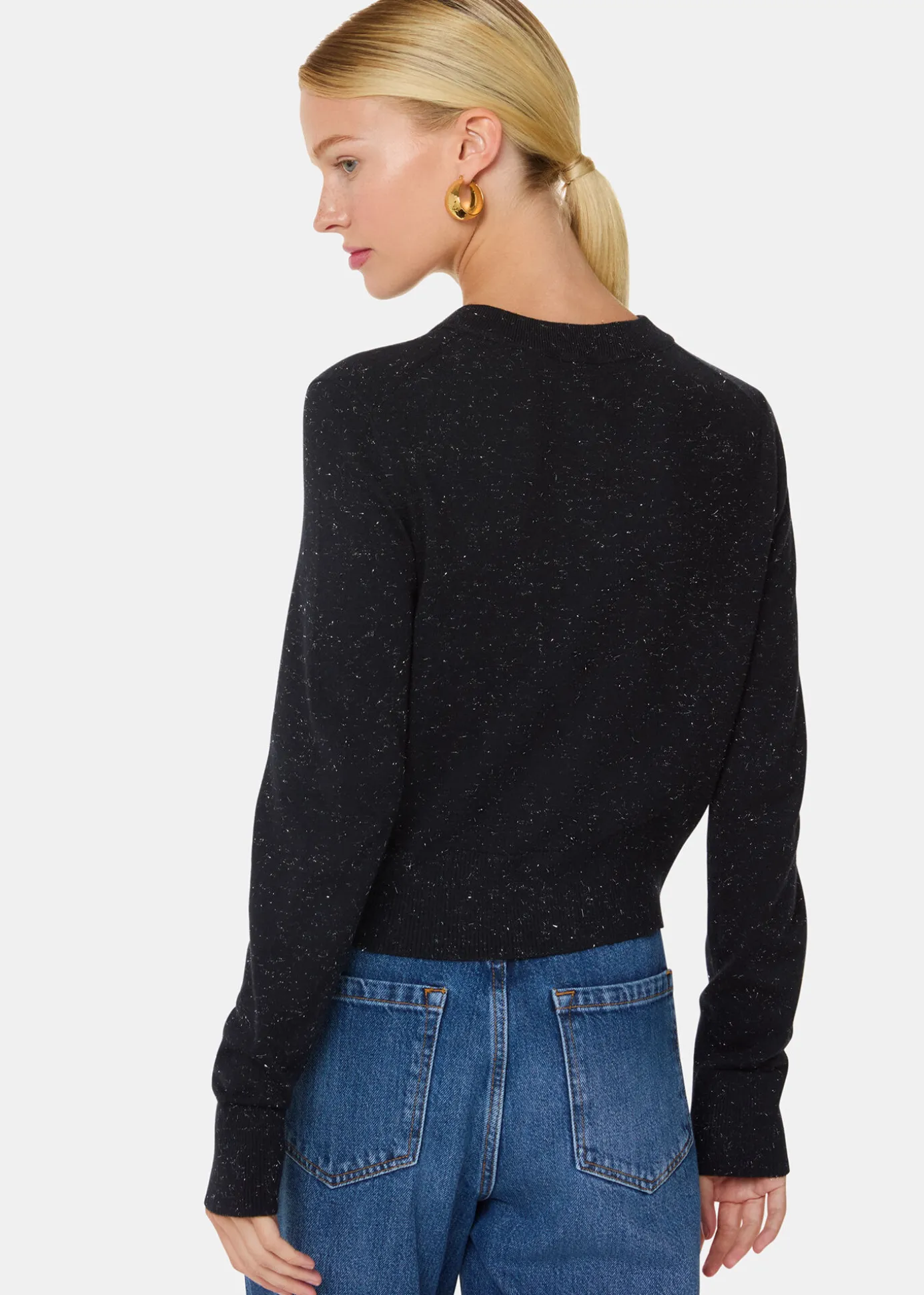 Black Annie Sparkle Cardigan