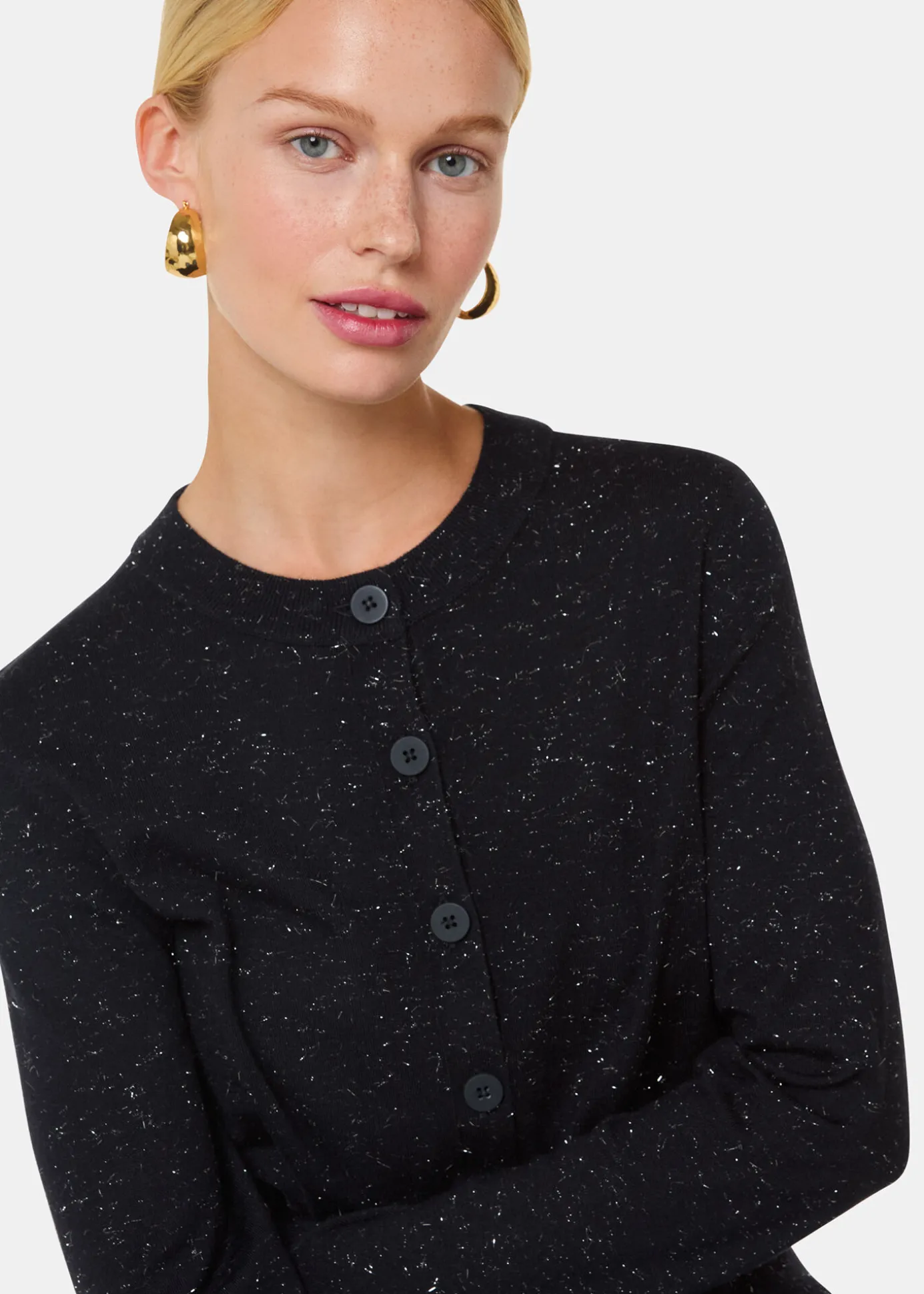 Black Annie Sparkle Cardigan