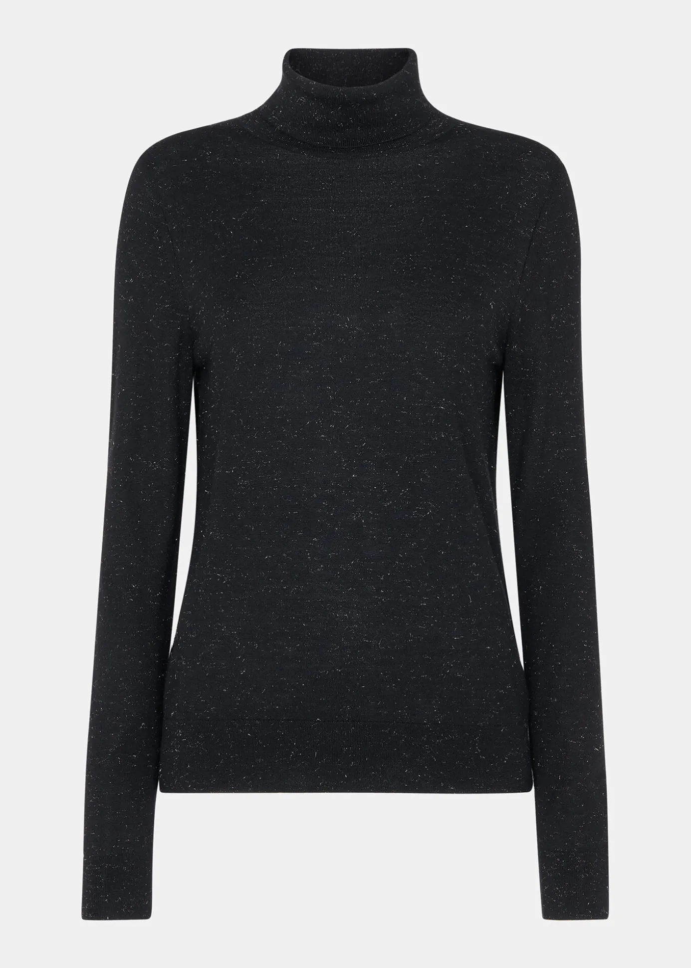 Black Annie Sparkle Roll Neck