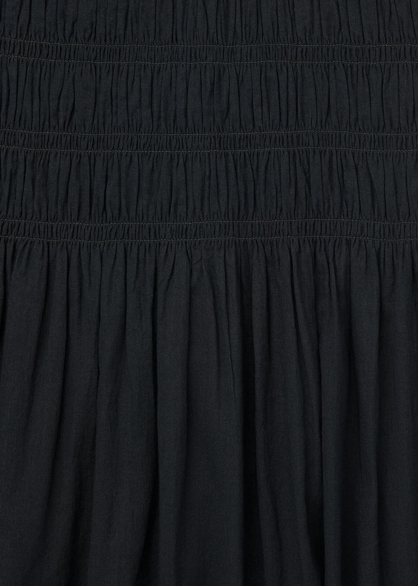 Black Avery Smocked Dress