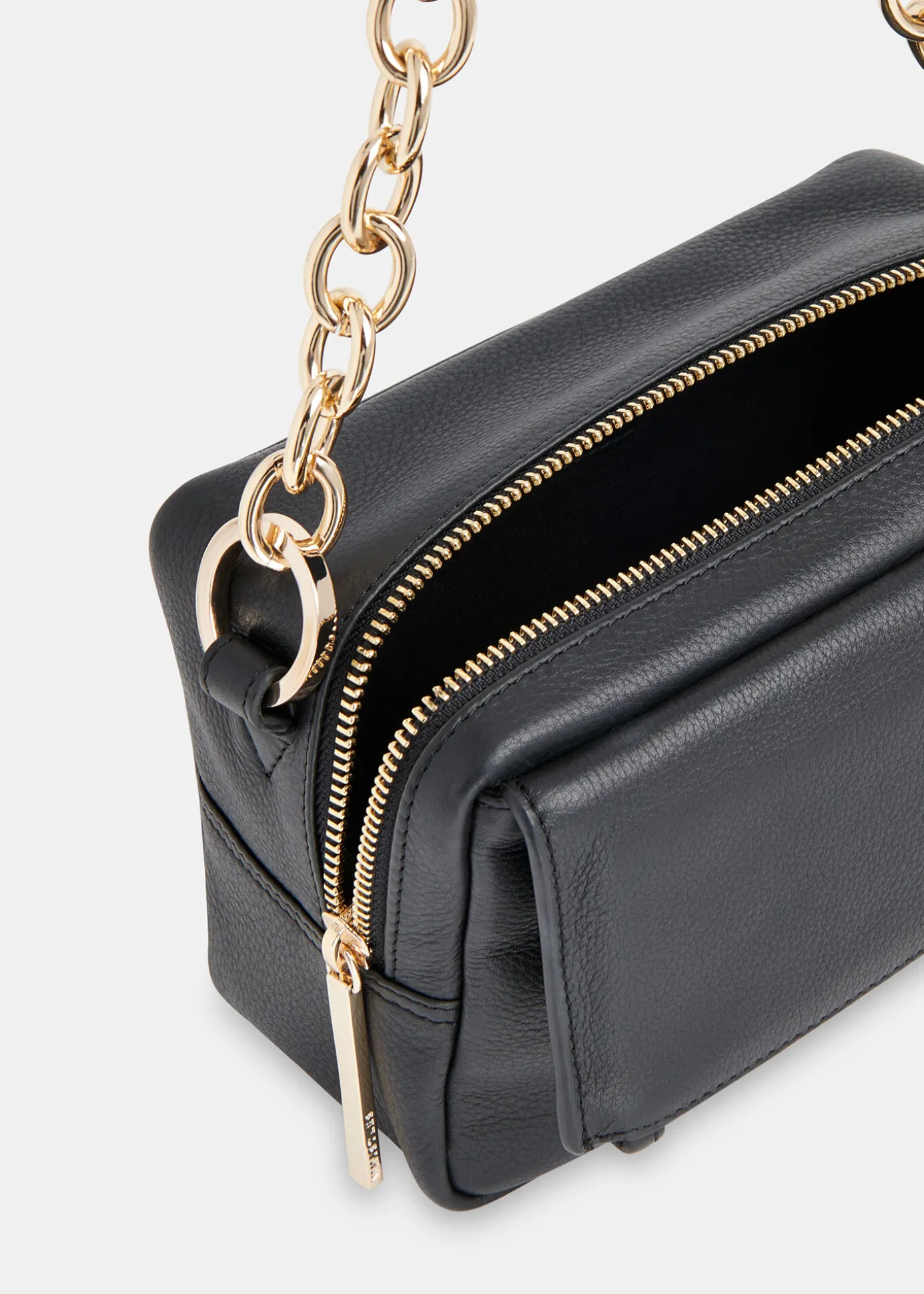 Black Bibi Chain Crossbody Bag
