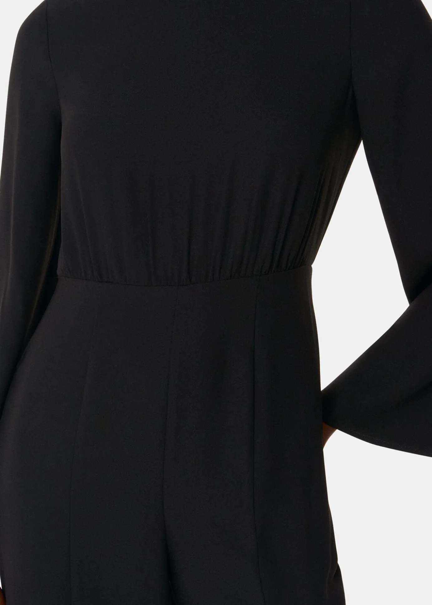 Black Bonnie Gathered Jumpsuit