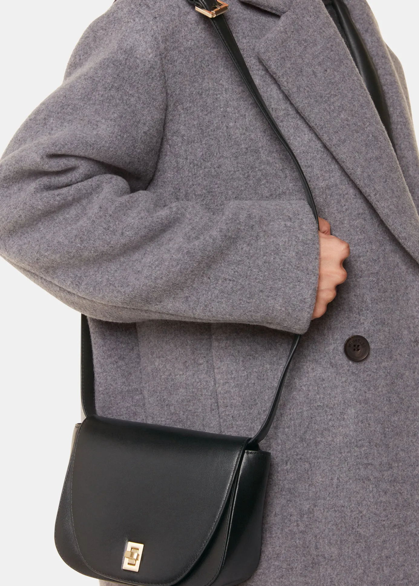 Black Carlota Turnlock Satchel