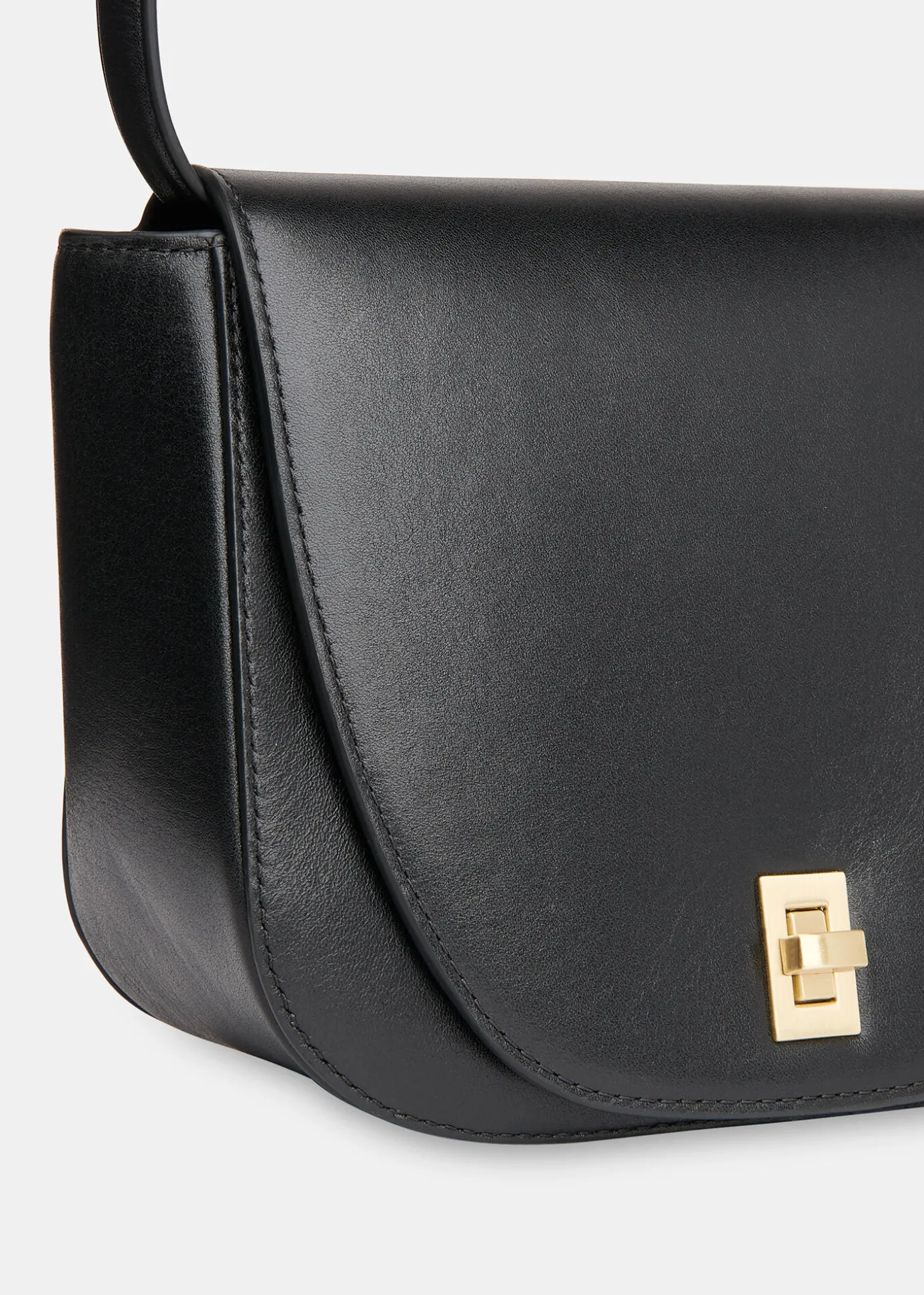 Black Carlota Turnlock Satchel