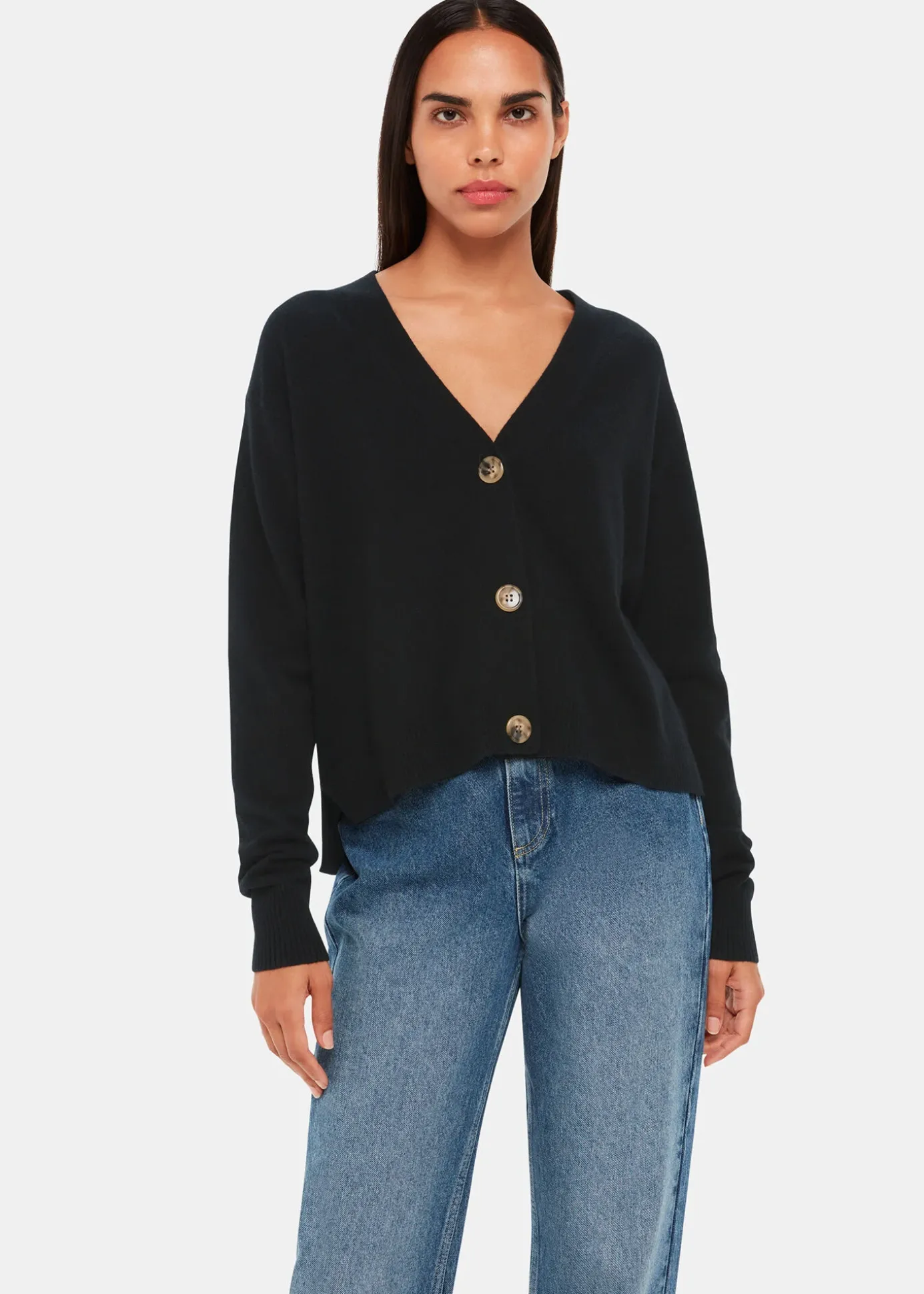 Black Cashmere Cardigan