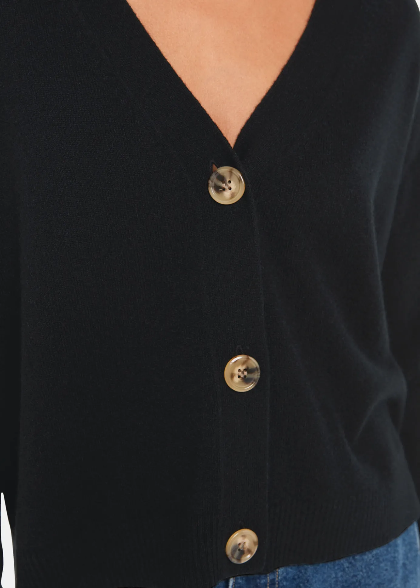 Black Cashmere Cardigan