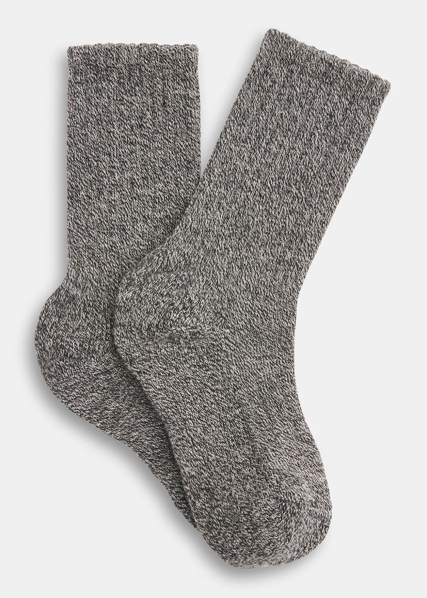 Black Chunky Marl Socks