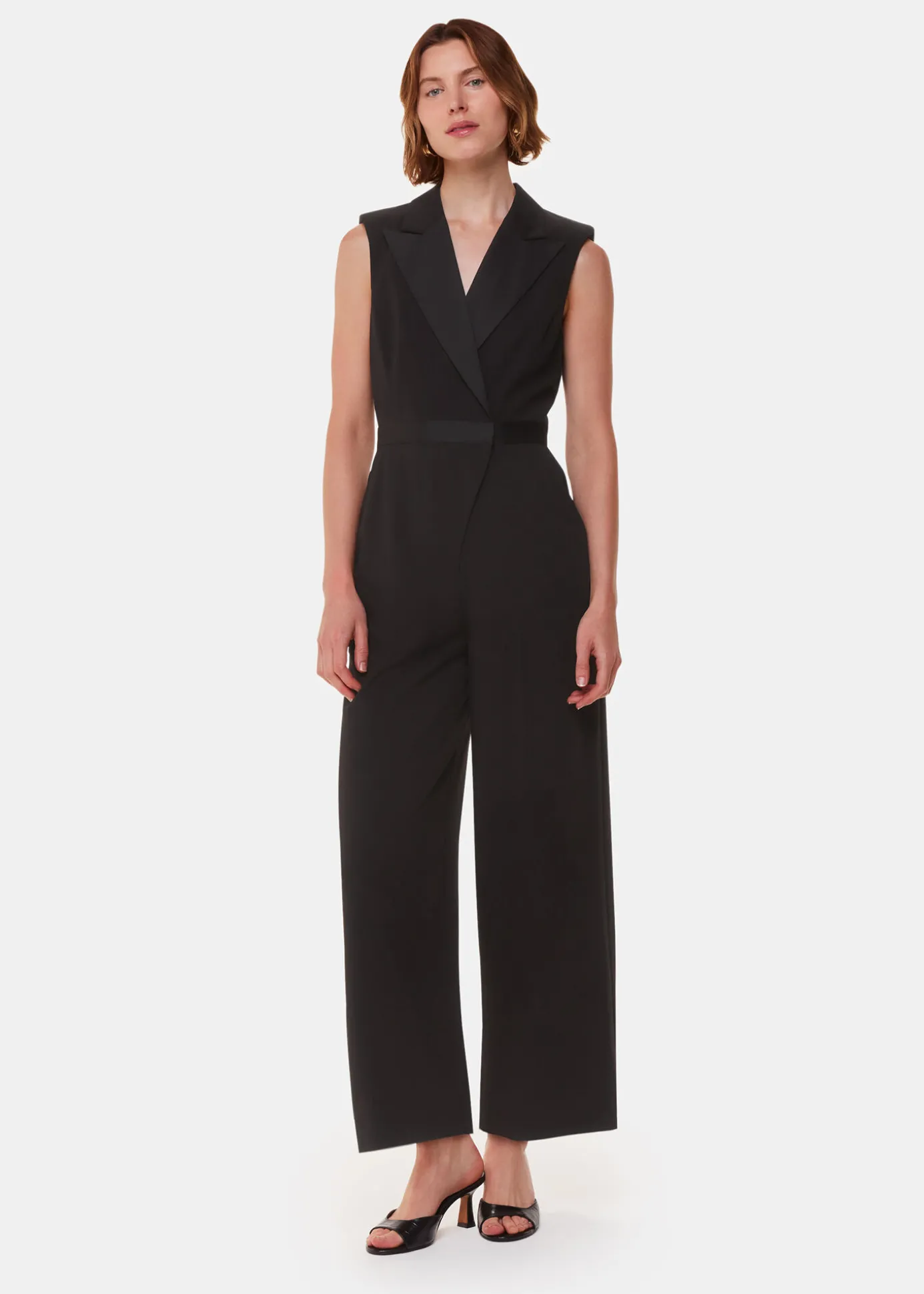 Black Edie Tuxedo Jumpsuit