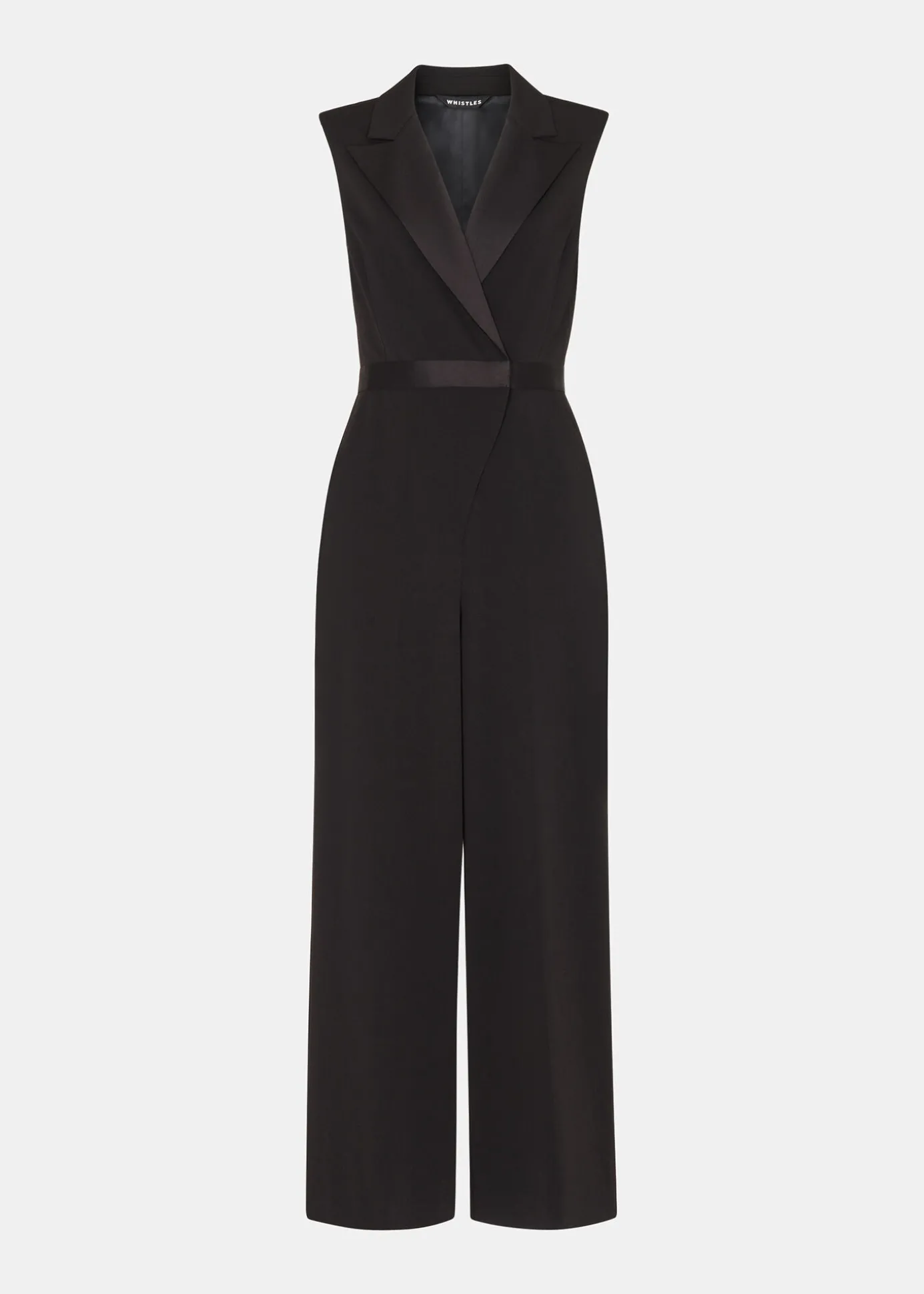 Black Edie Tuxedo Jumpsuit