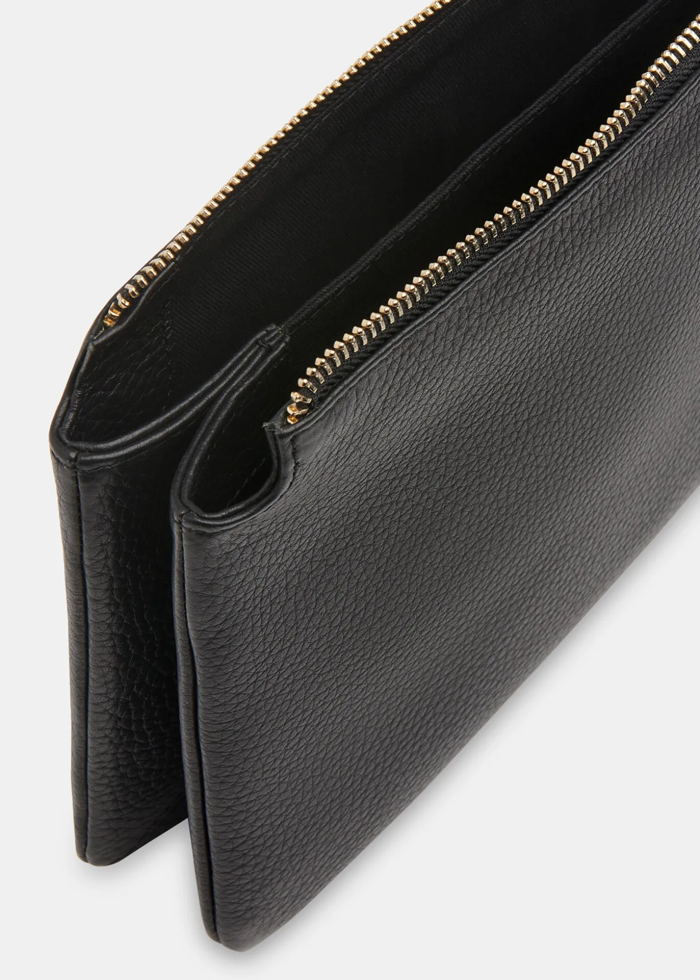 Black Elita Double Pouch Clutch