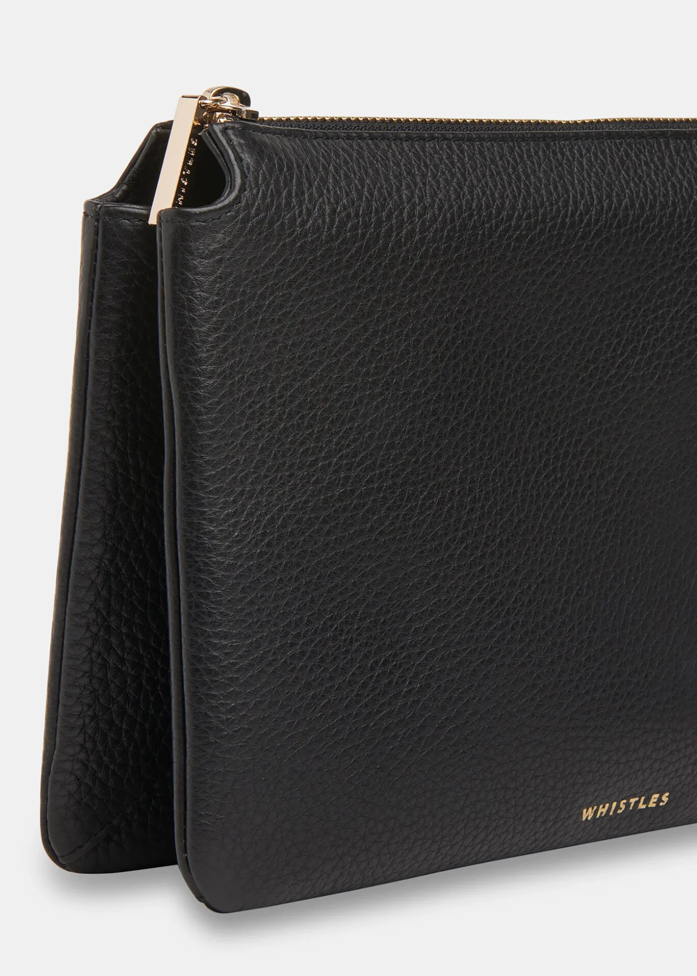 Black Elita Double Pouch Clutch