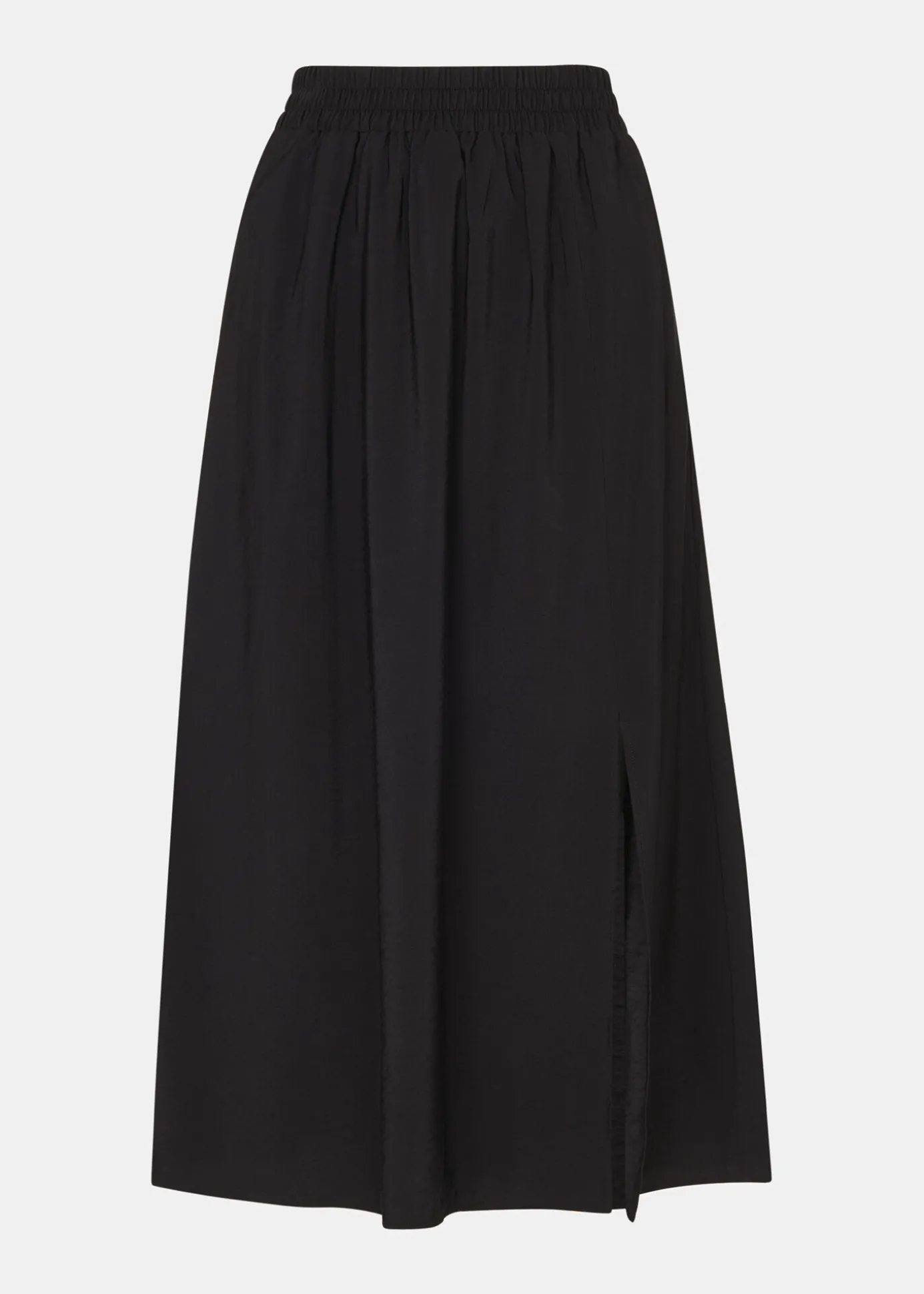 Black Eva Elasticated Waist Skirt