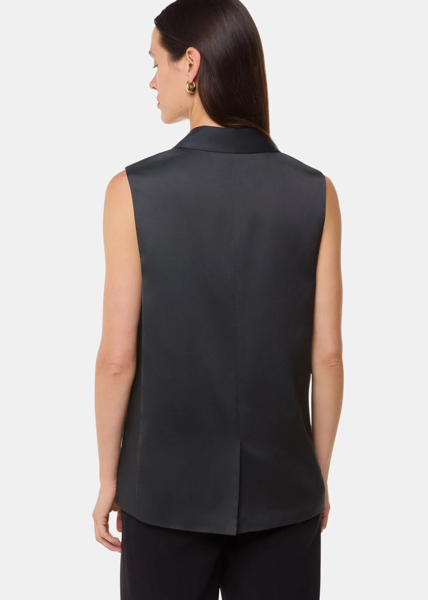 Black Hilda Tuxe Tailored Waistcoat