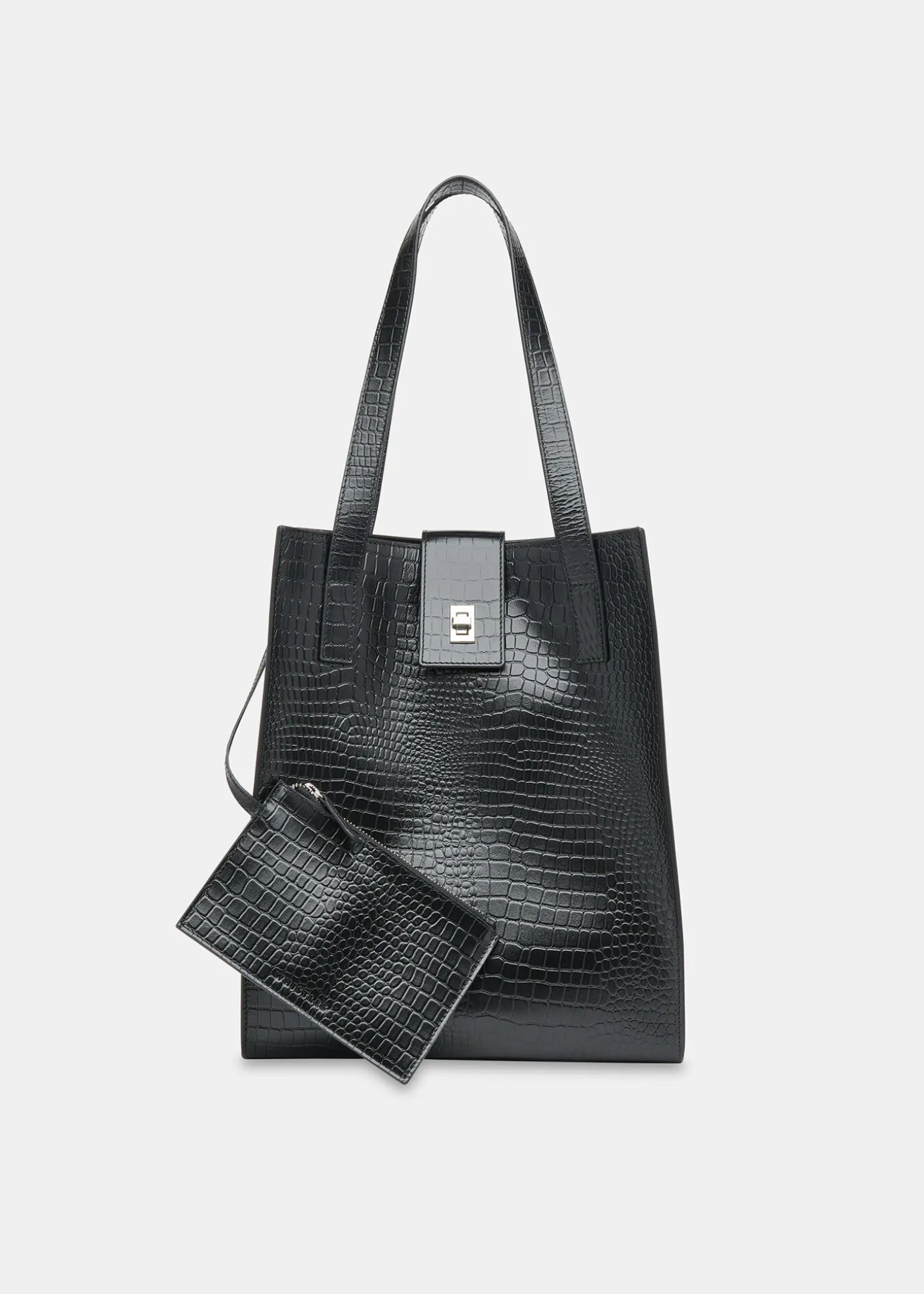Black Inara Turn Lock Bag