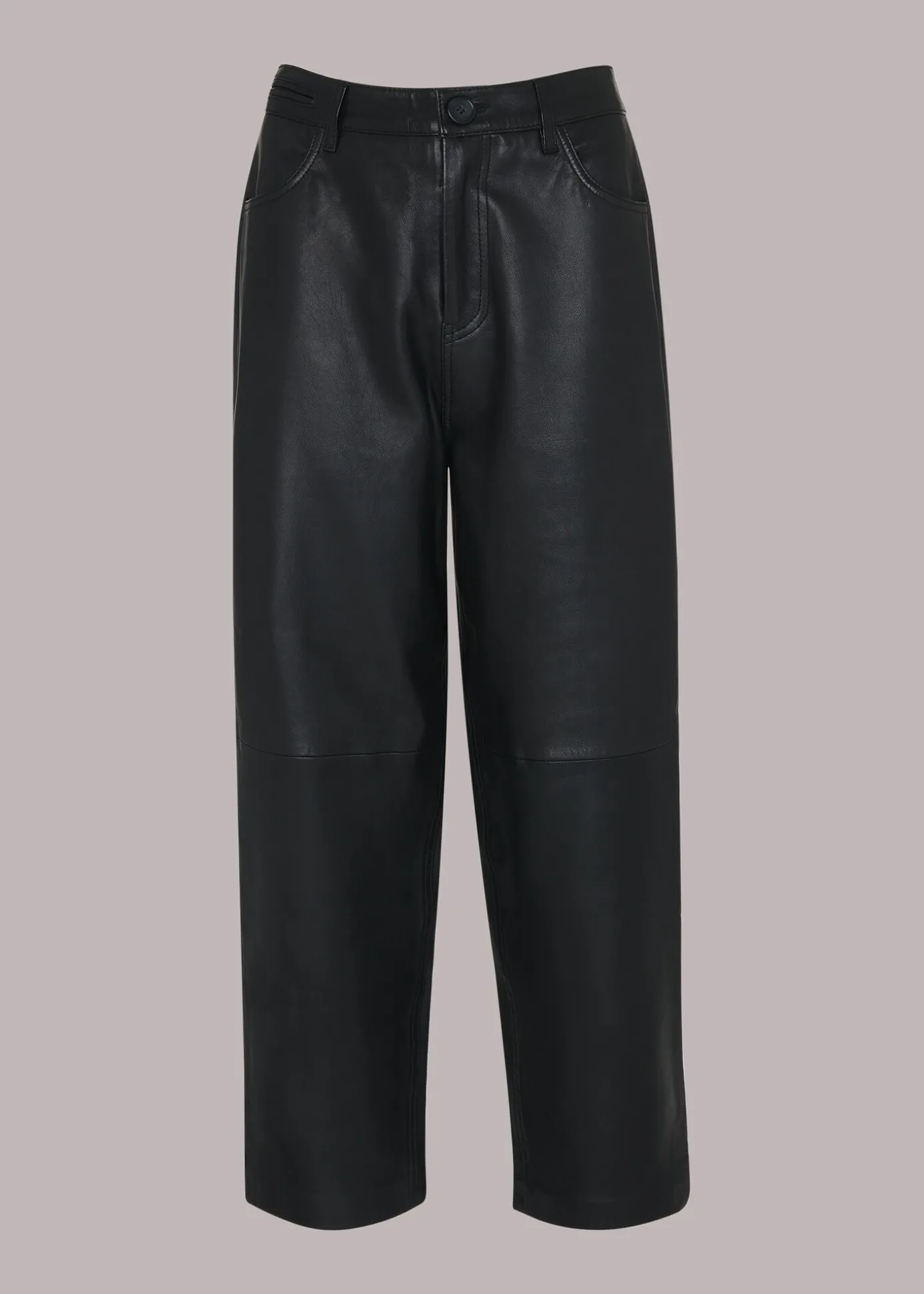 Black Laura Leather Trouser