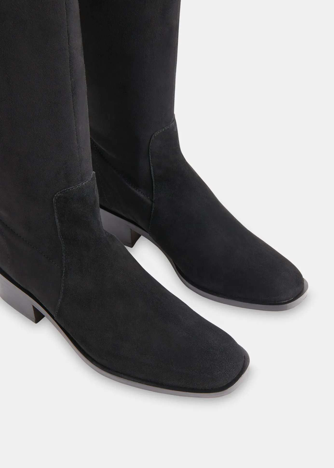 Black Lisi Stretch Knee High Boot