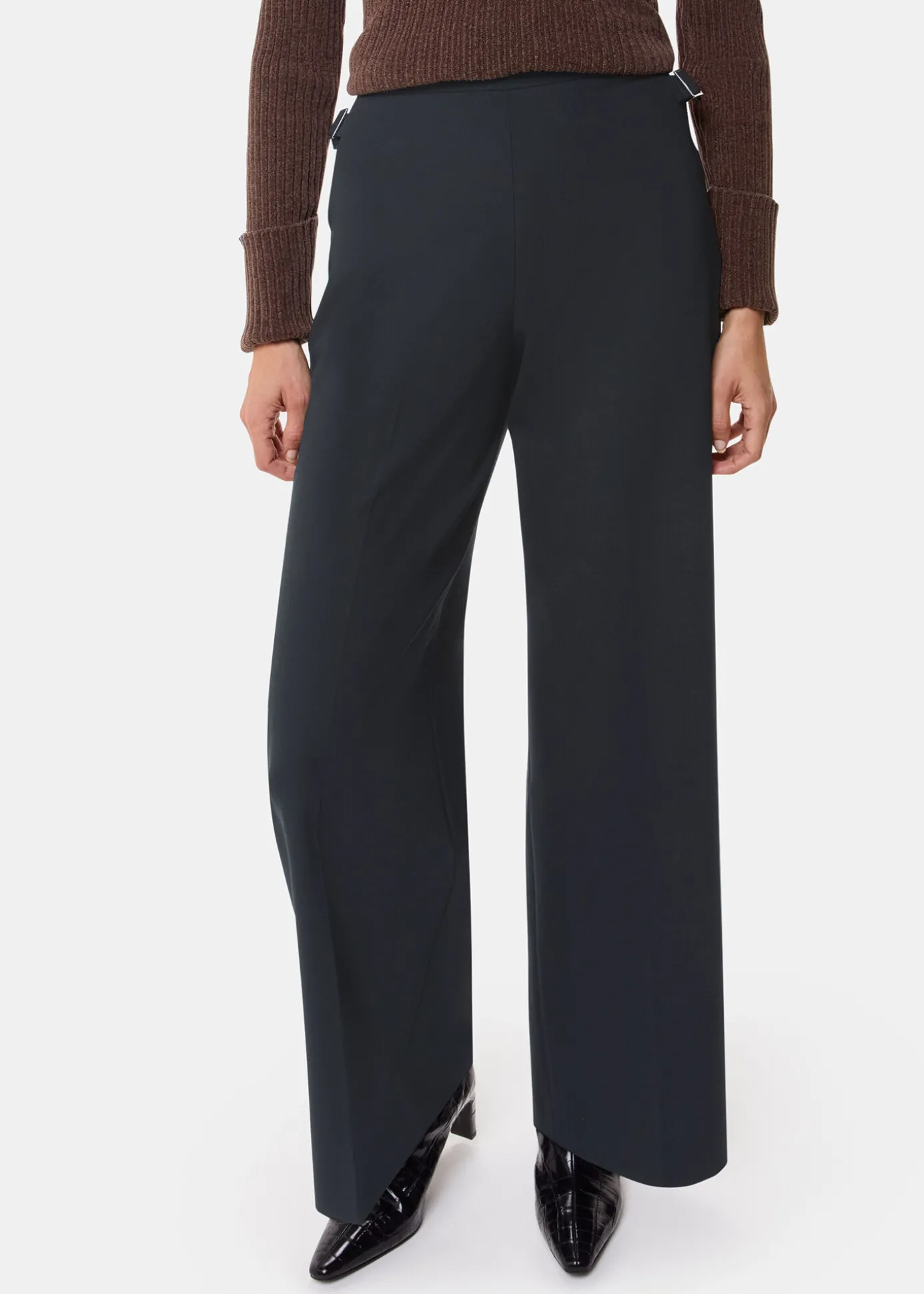 Black Louisa Tab Detail Trouser