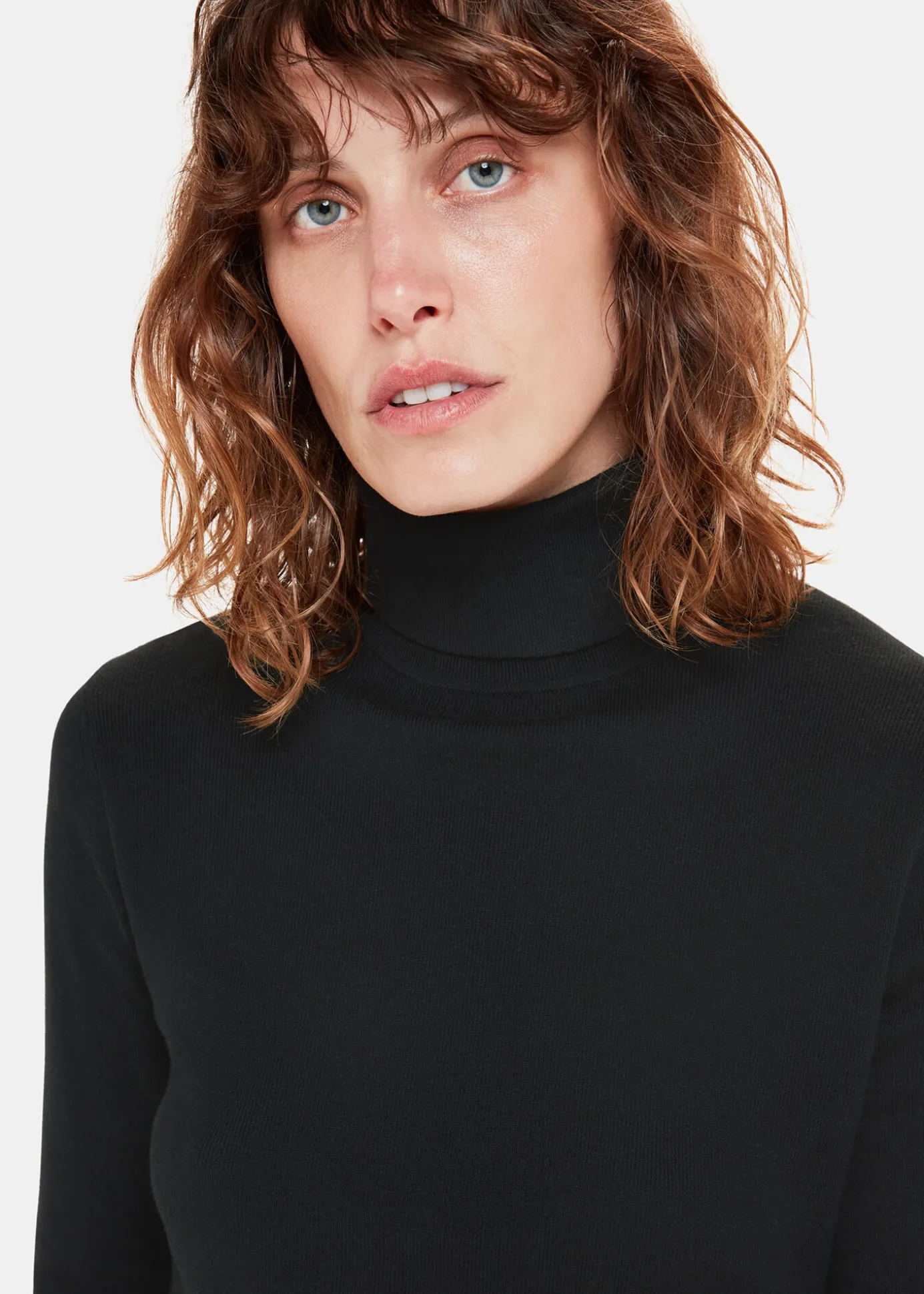 Black Maja Knitted Polo Neck Knit