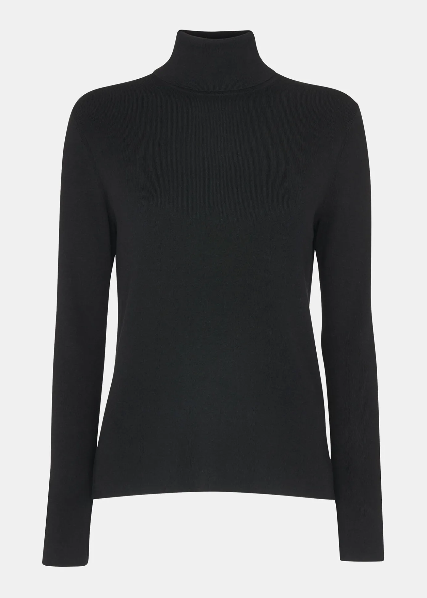 Black Maja Knitted Polo Neck Knit