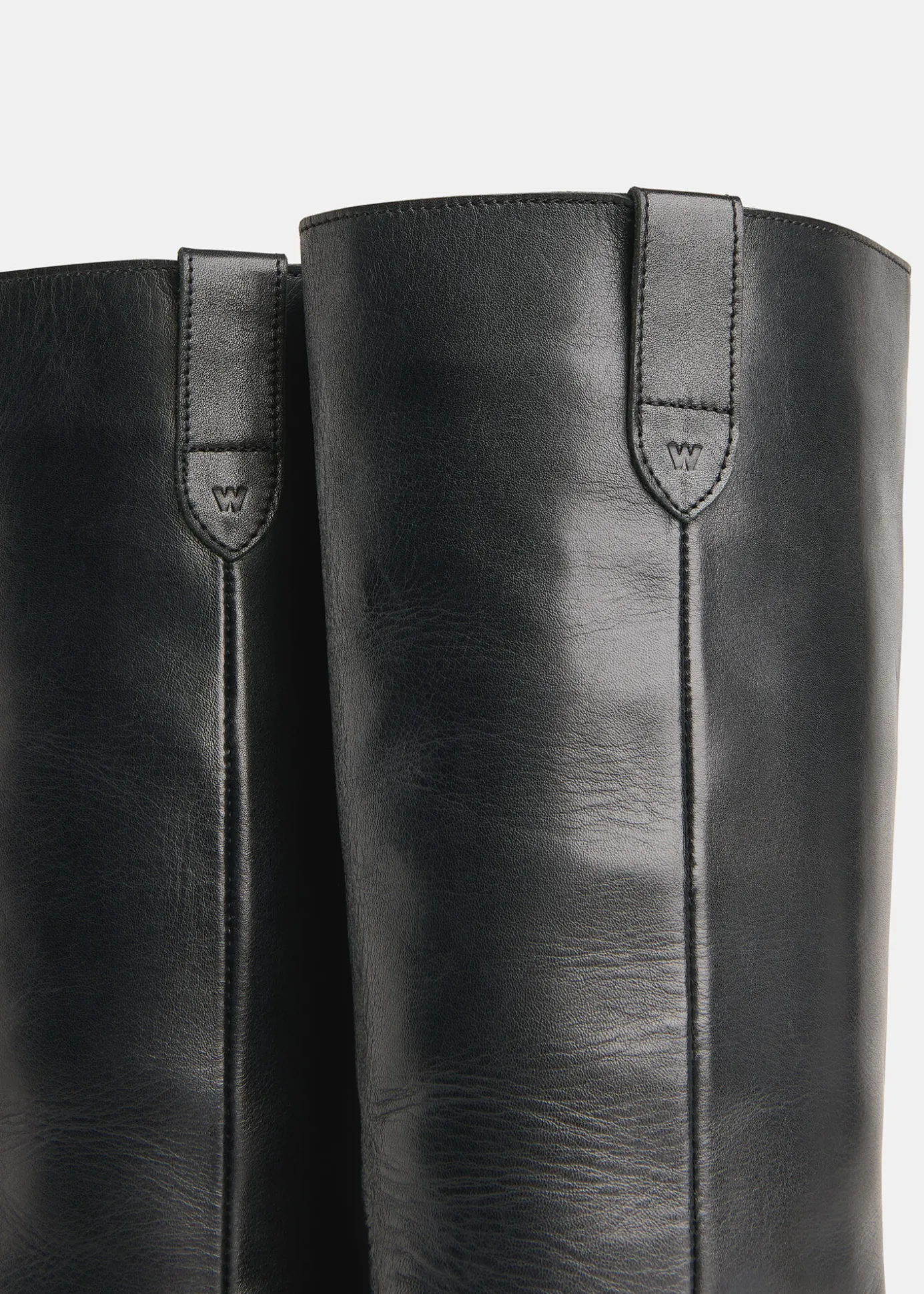 Black Matteo Knee High Biker Boot