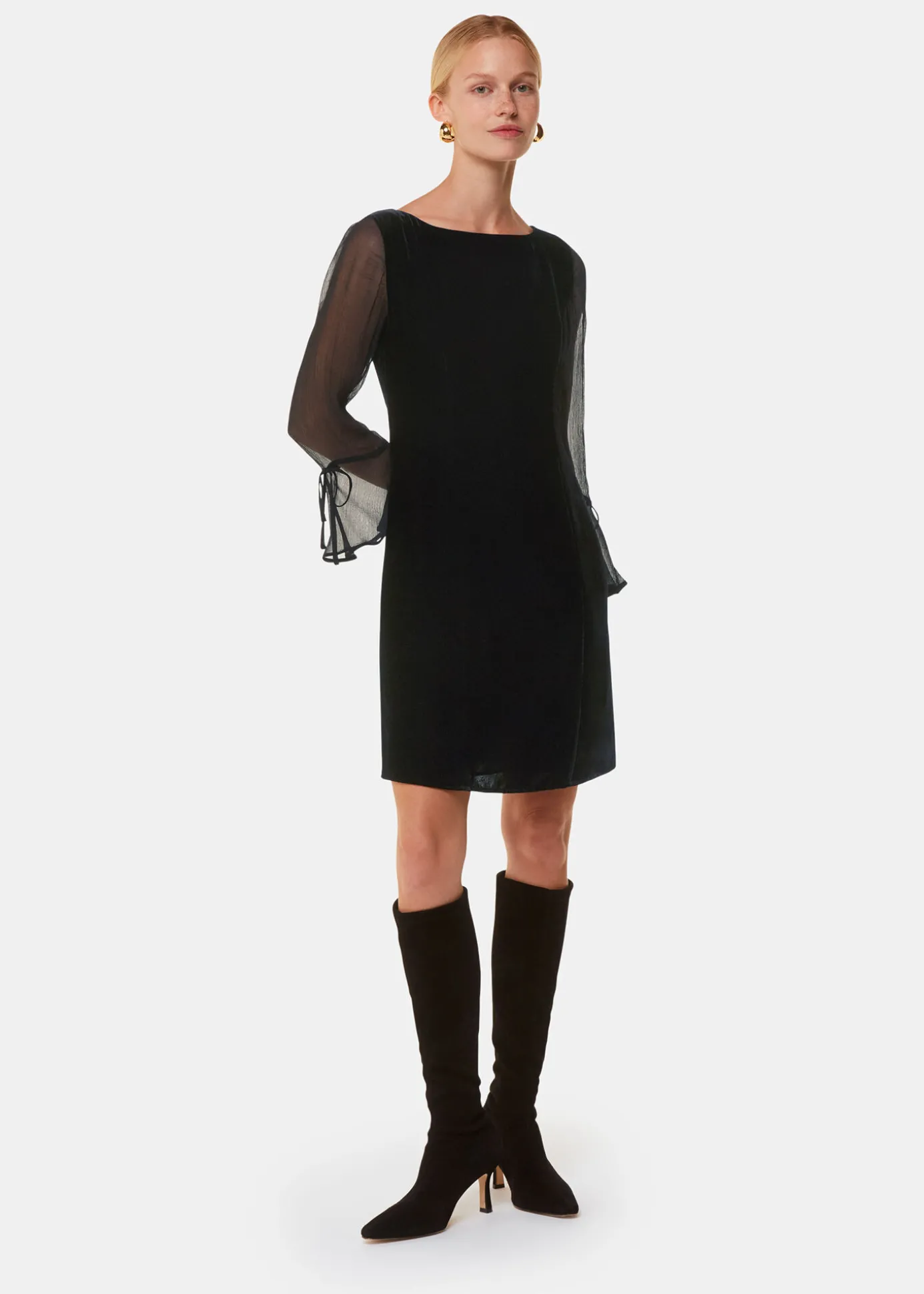 Black Myla Velvet Mini Dress