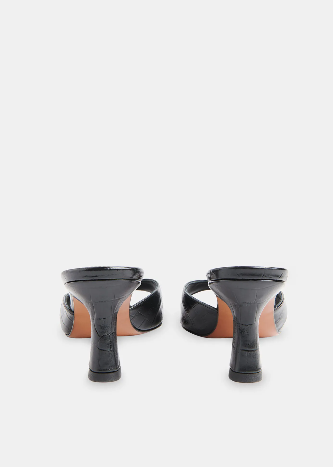 Black Pia Slip On Mule