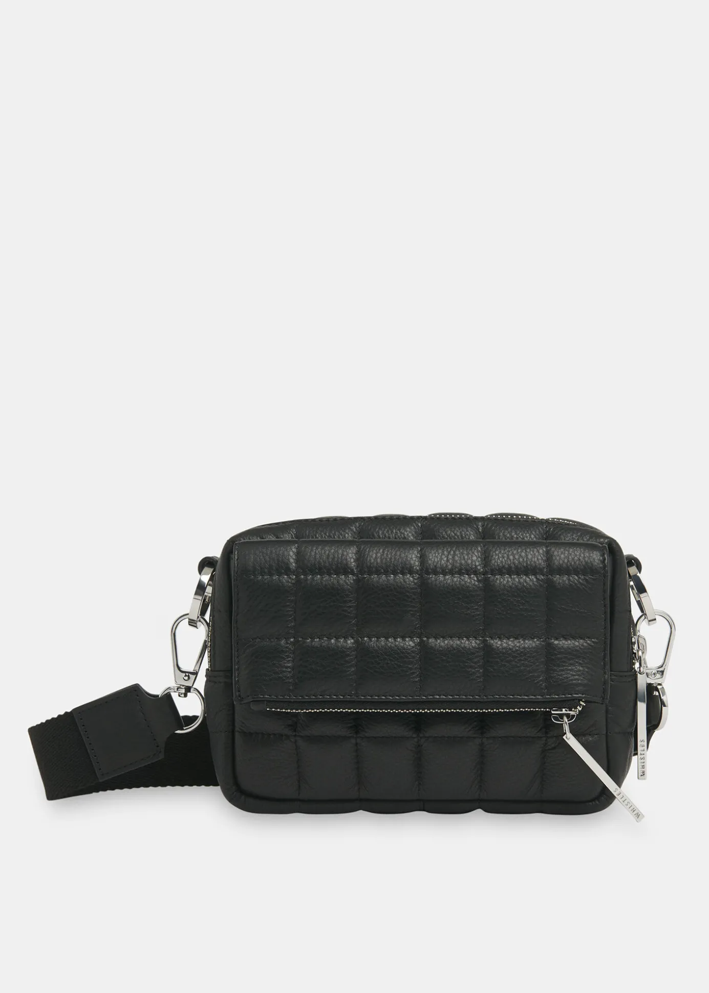 Black Quilted Bibi Crossbody Bag