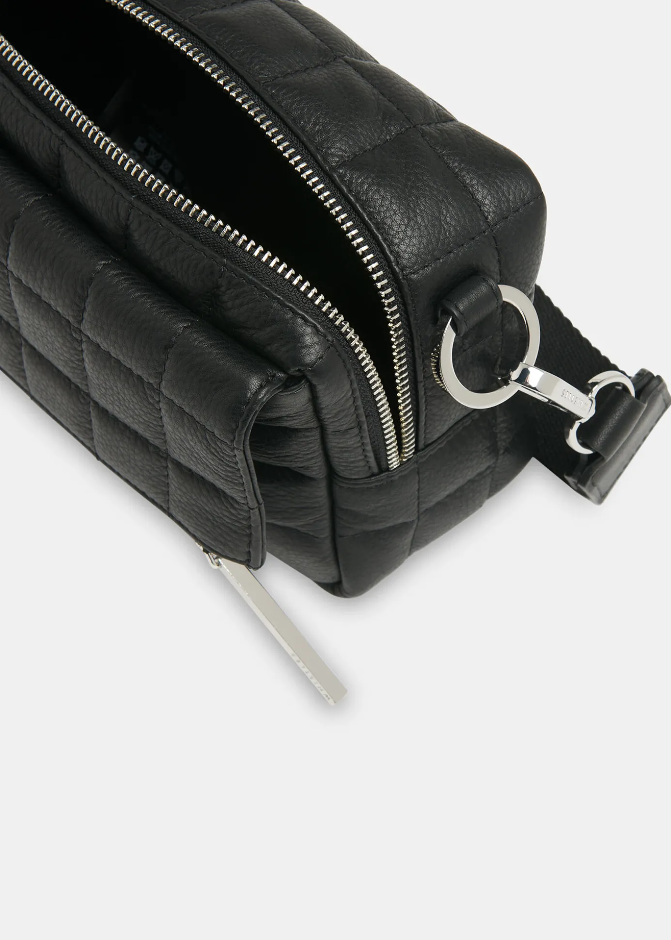 Black Quilted Bibi Crossbody Bag