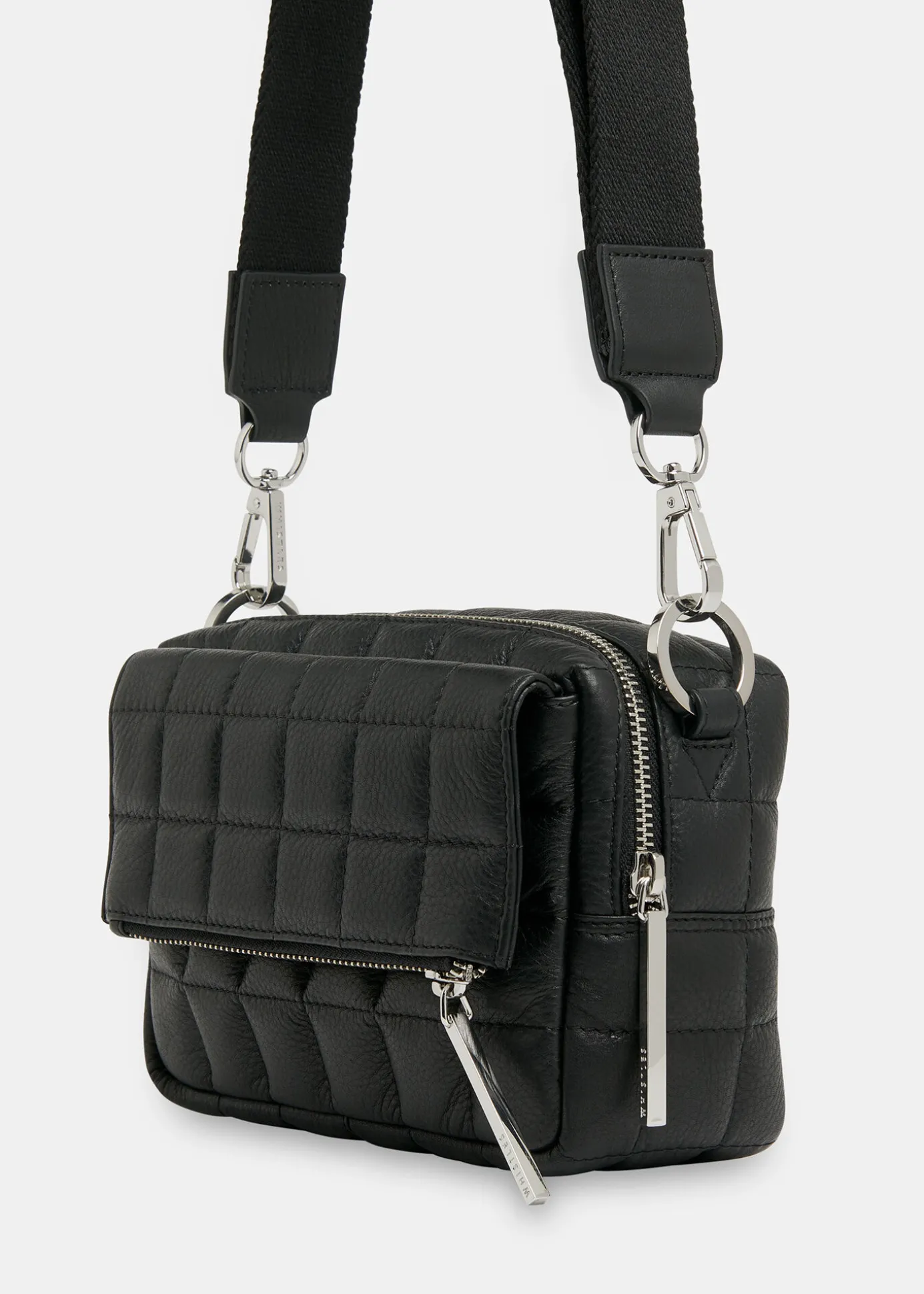 Black Quilted Bibi Crossbody Bag