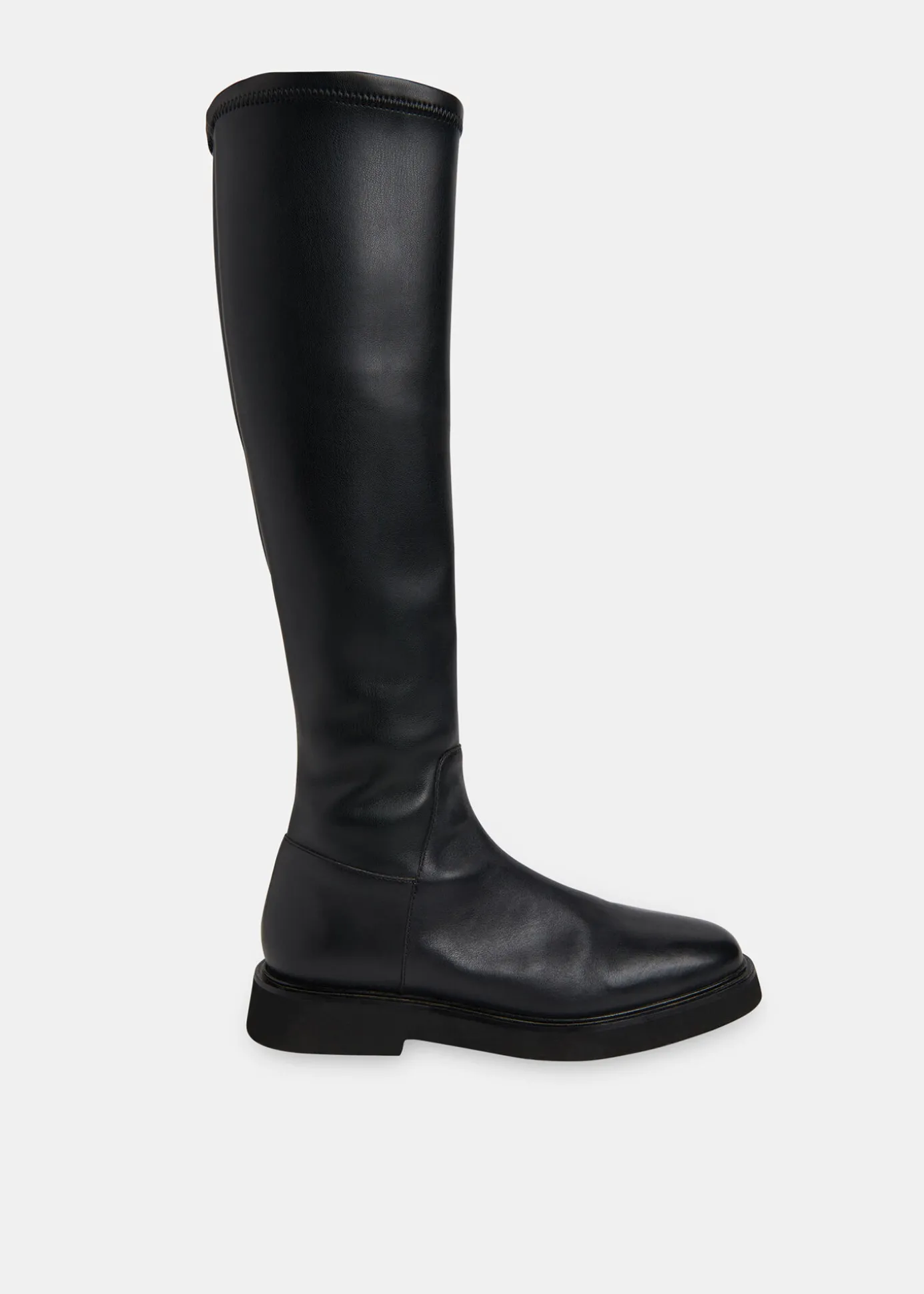 Black Quin Stretch Knee High Boot