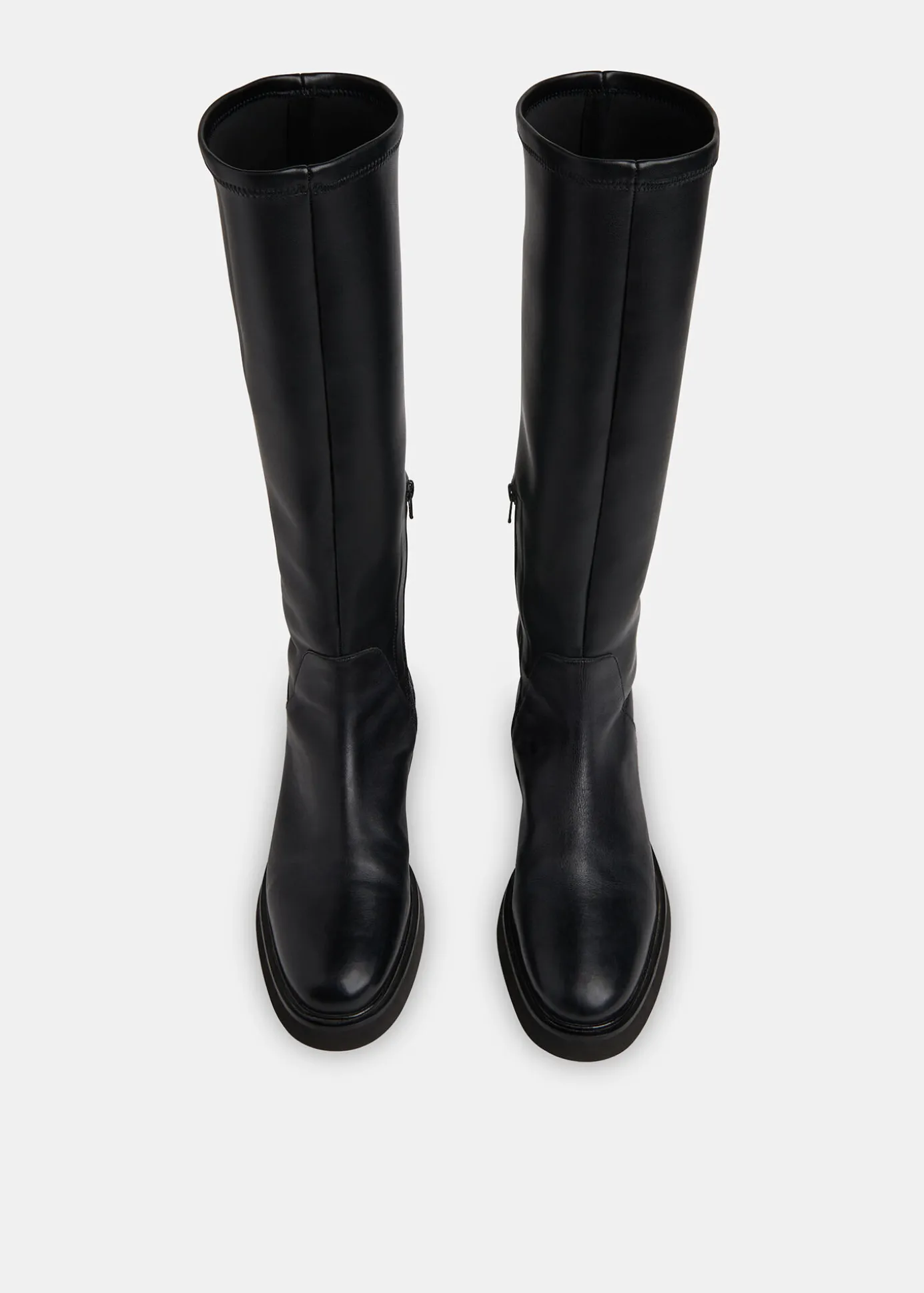 Black Quin Stretch Knee High Boot