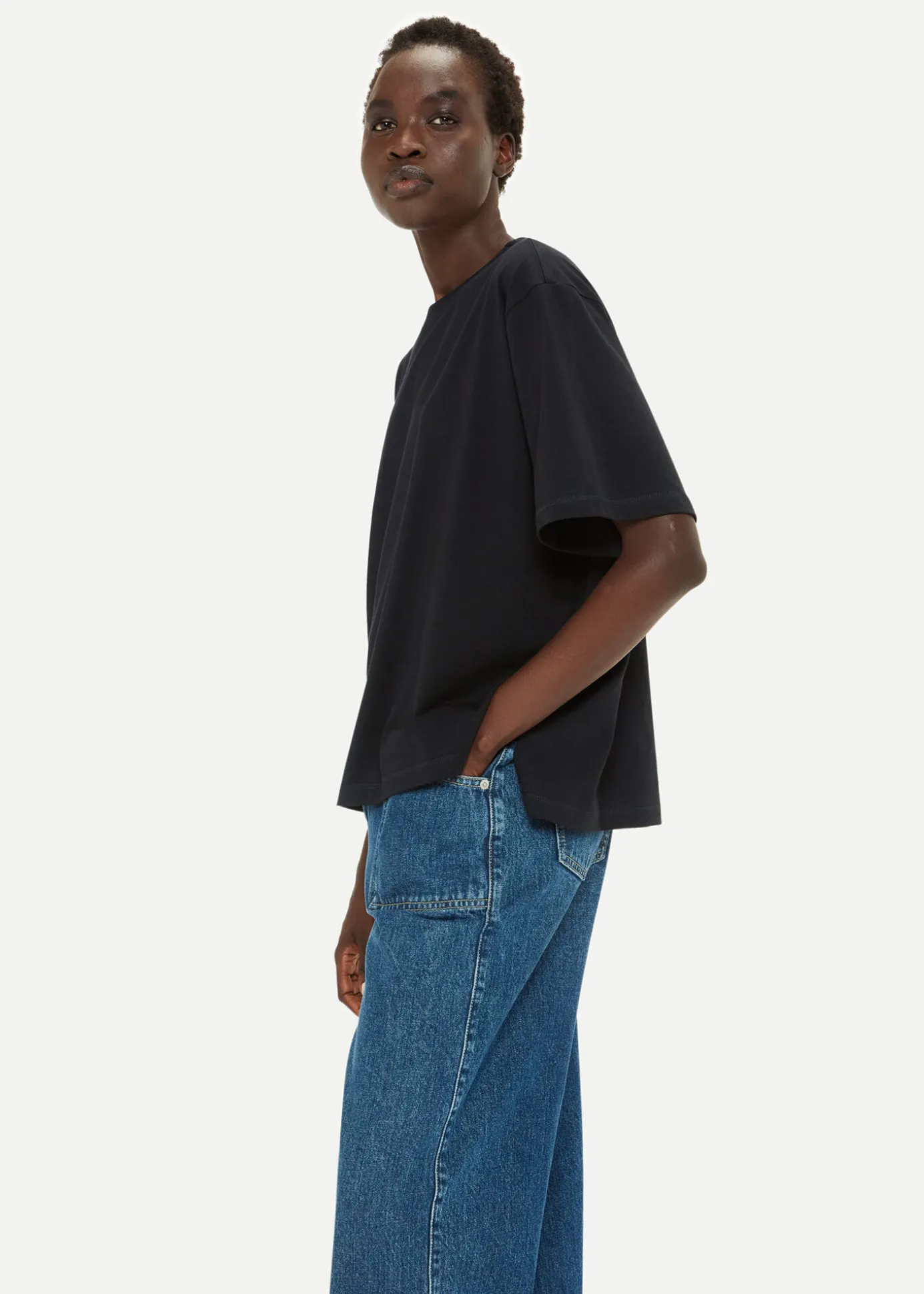 Black Relaxed Tee