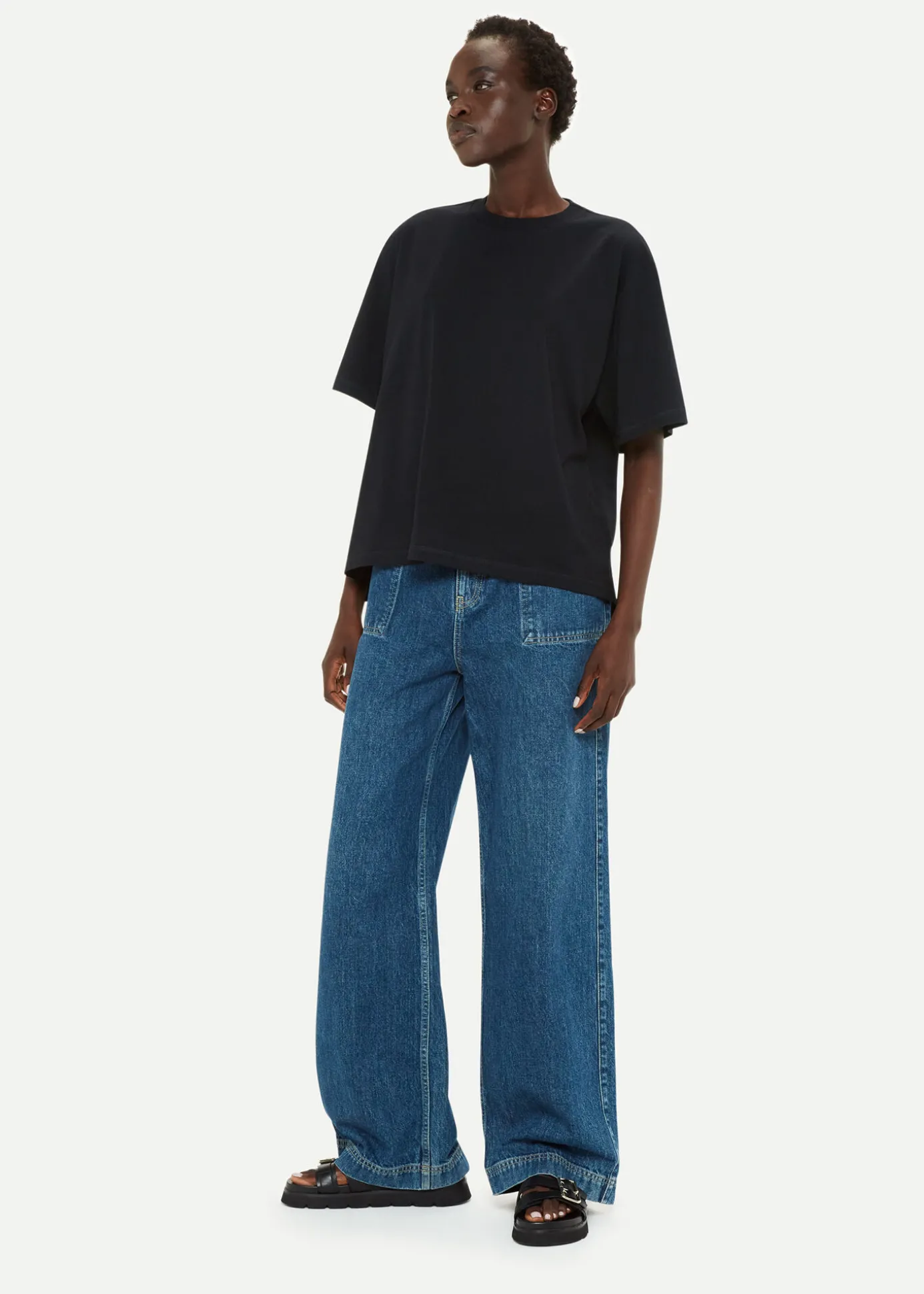 Black Relaxed Tee