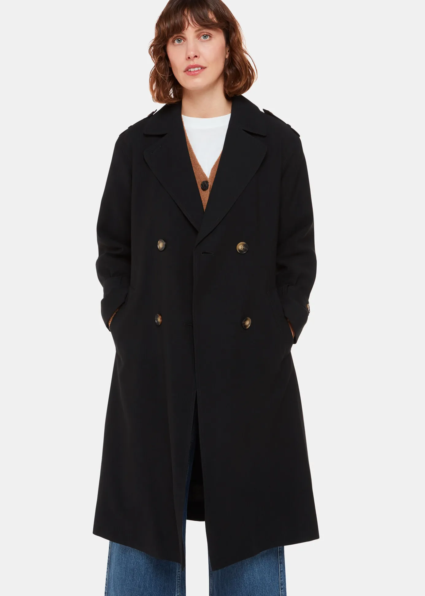Black Riley Trench Coat