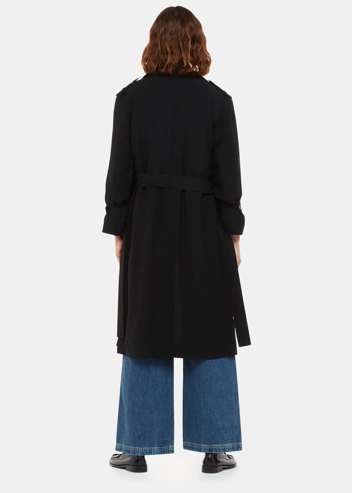 Black Riley Trench Coat