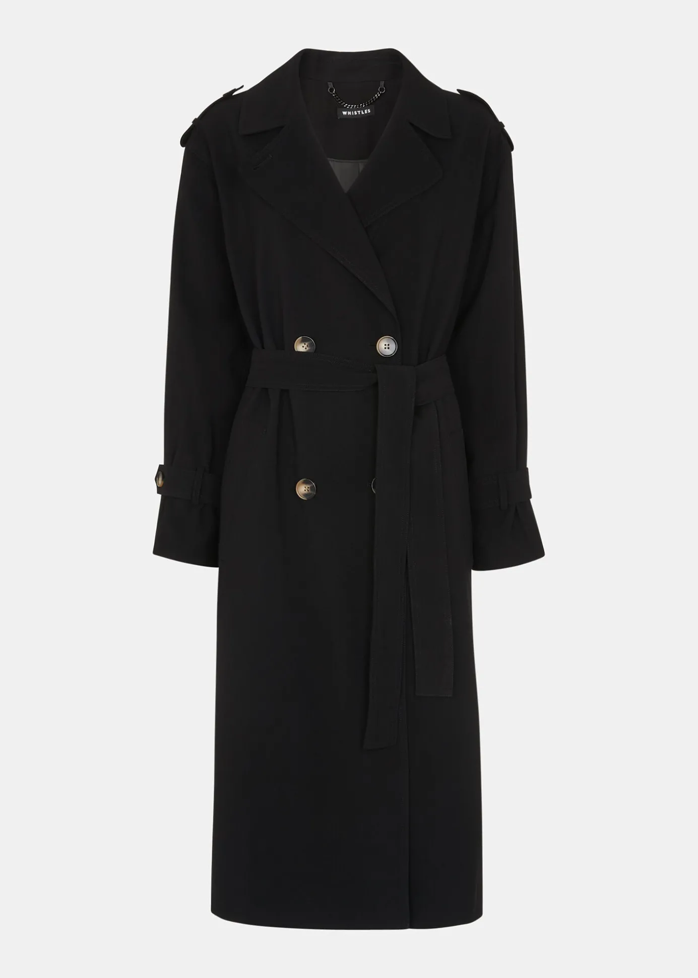 Black Riley Trench Coat