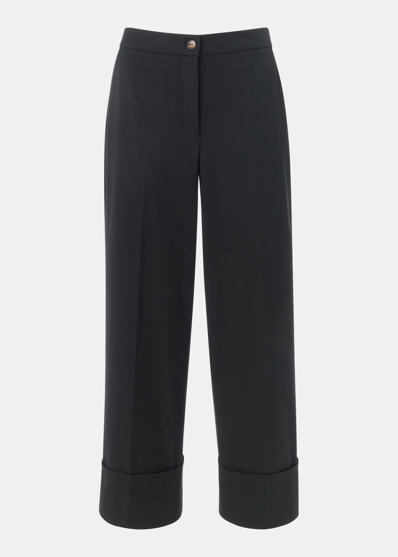 Black Sabrina Turn Up Trouser