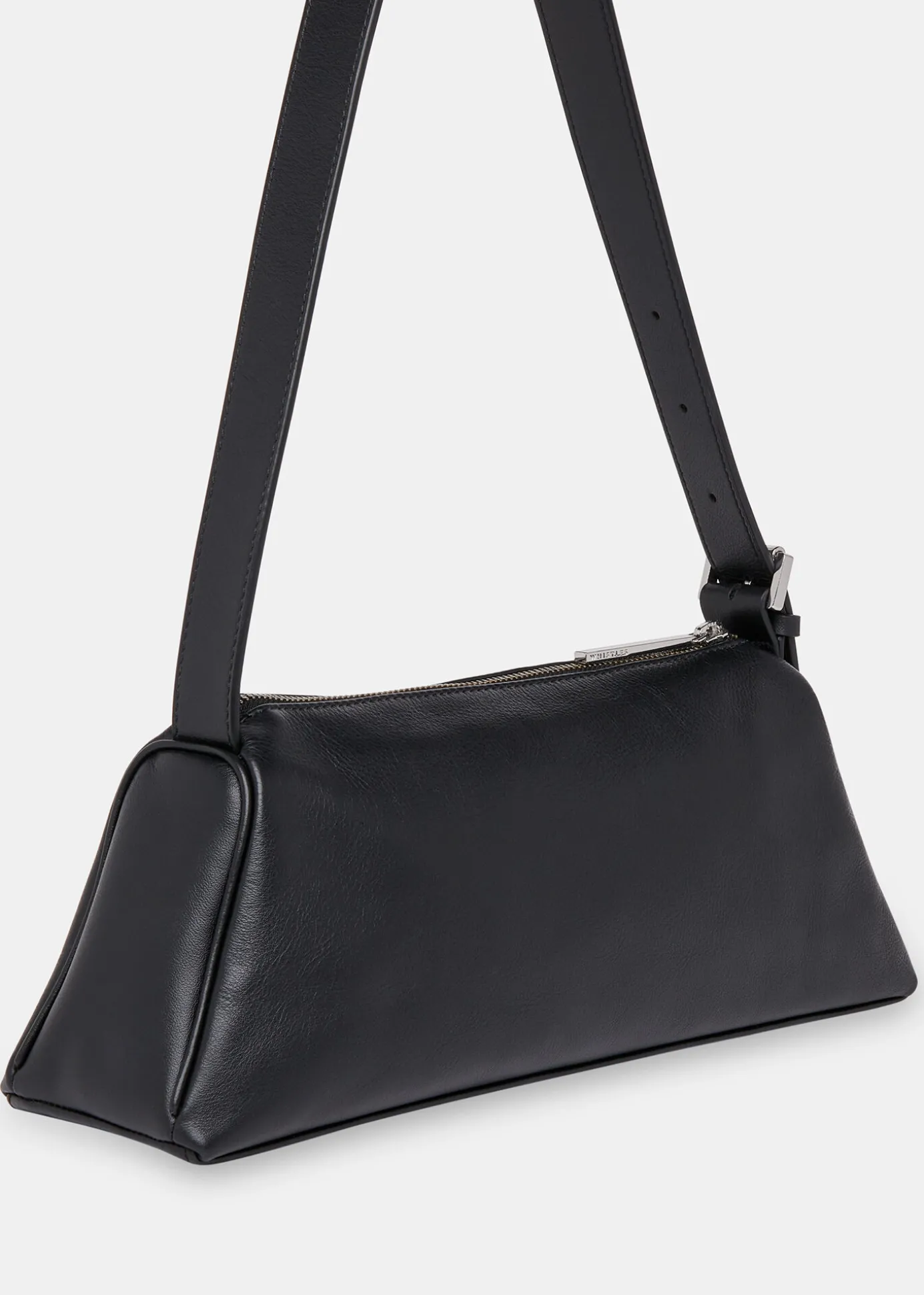 Black Seva Triple Zip Shoulder Bag