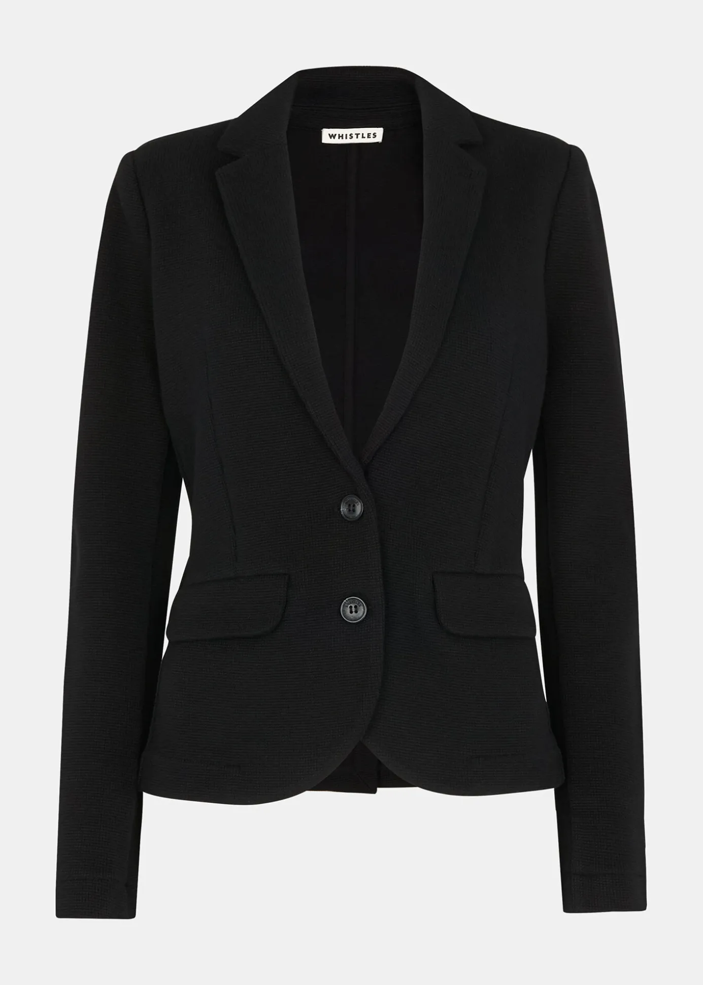 Black Slim Jersey Jacket
