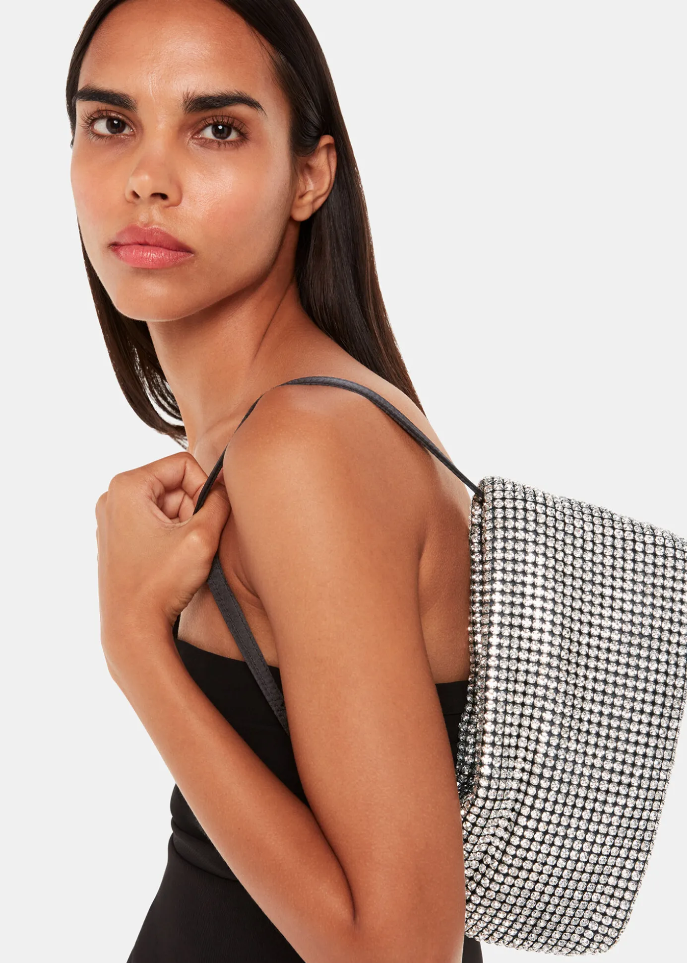 Black Sorbie Gem Clutch Bag
