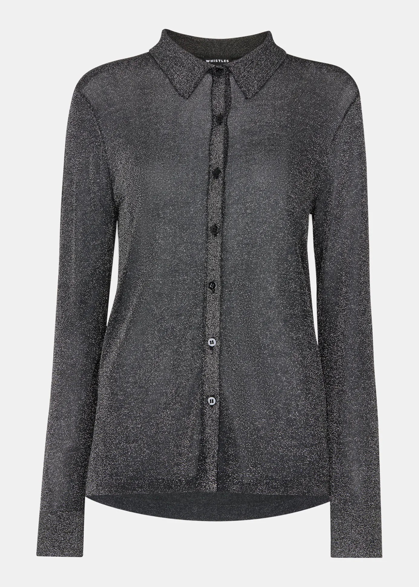 Black Sparkle Knit Shirt