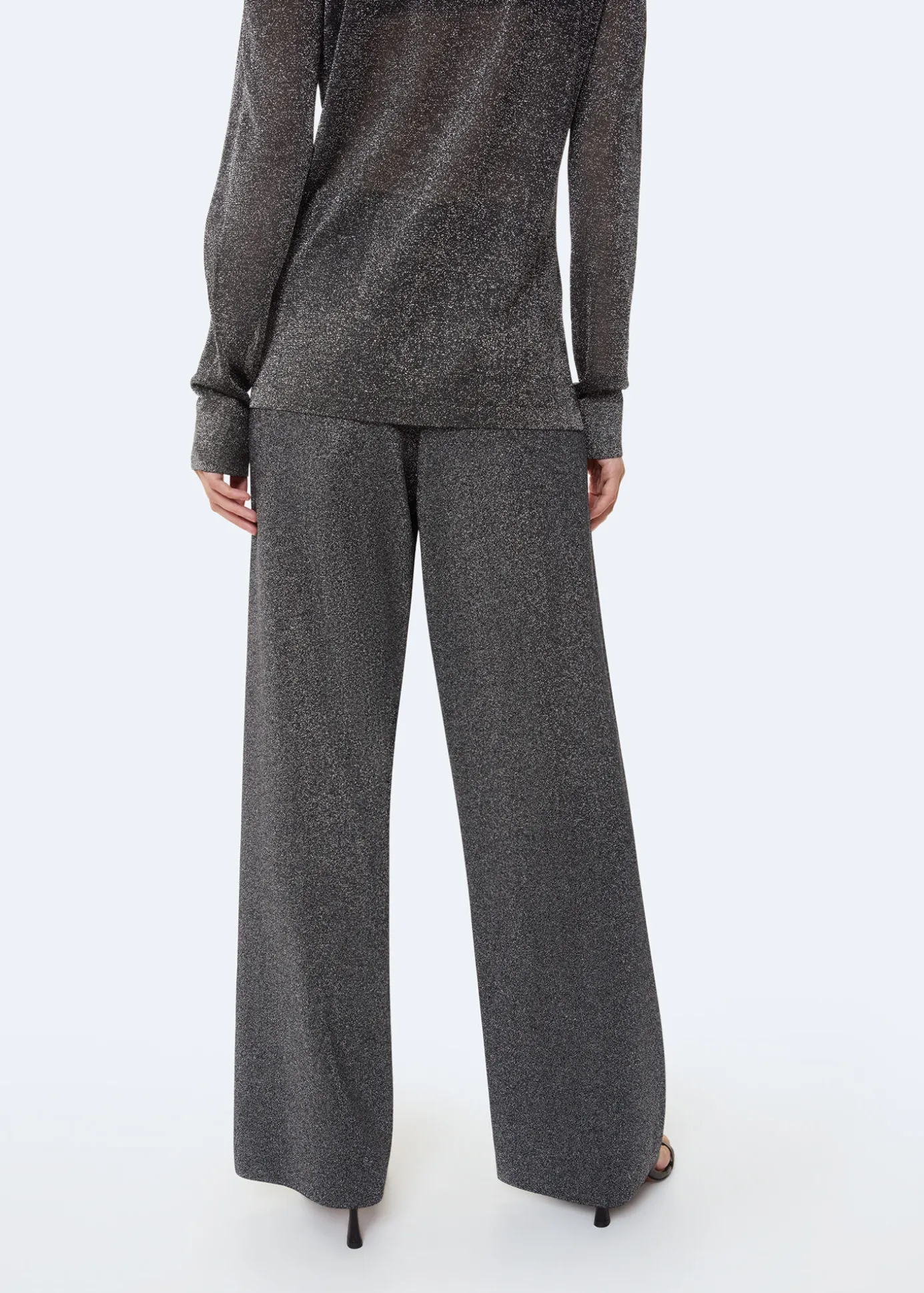 Black Sparkle Knitted Trouser