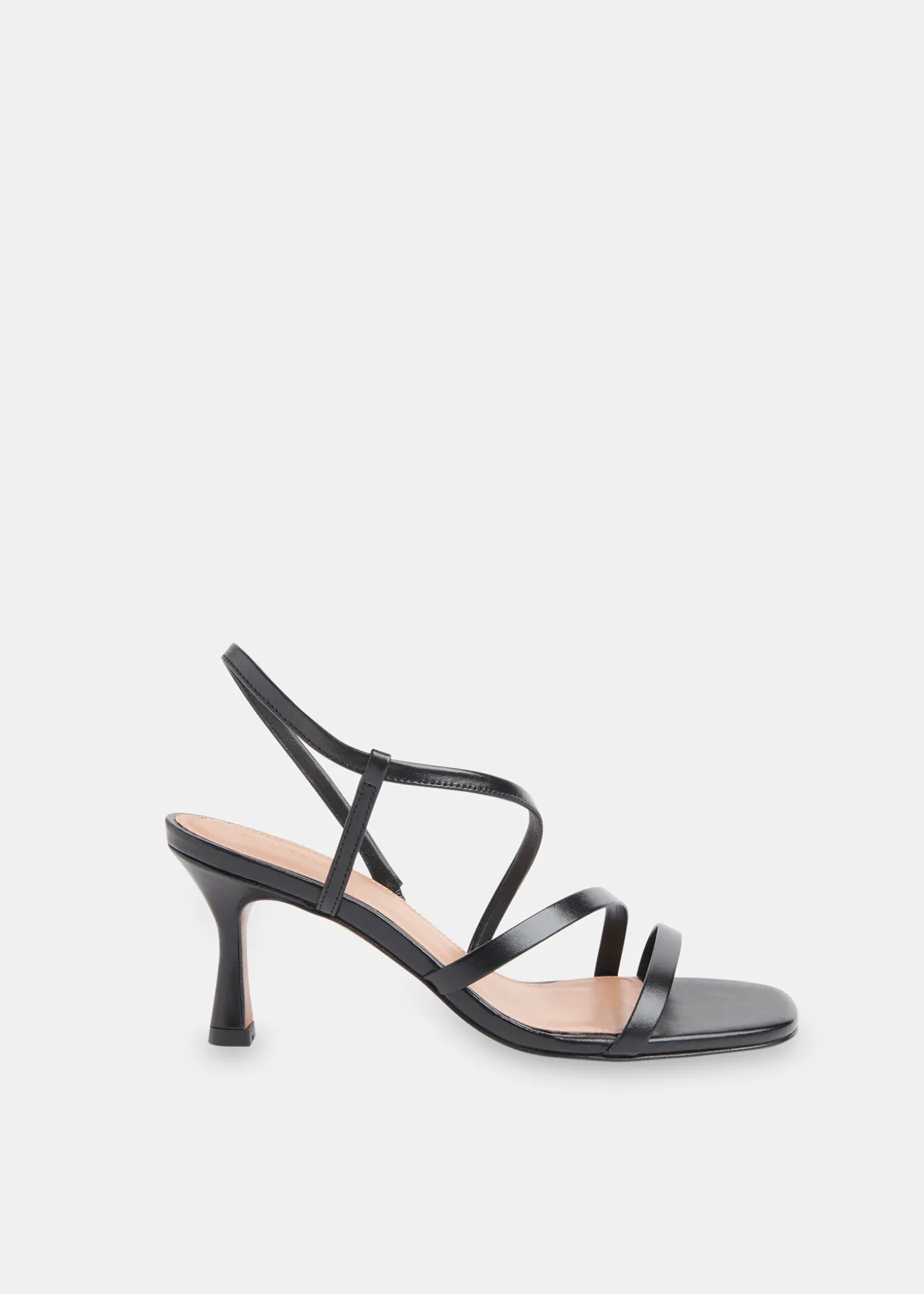 Black Tenley Strappy Heeled Sandal