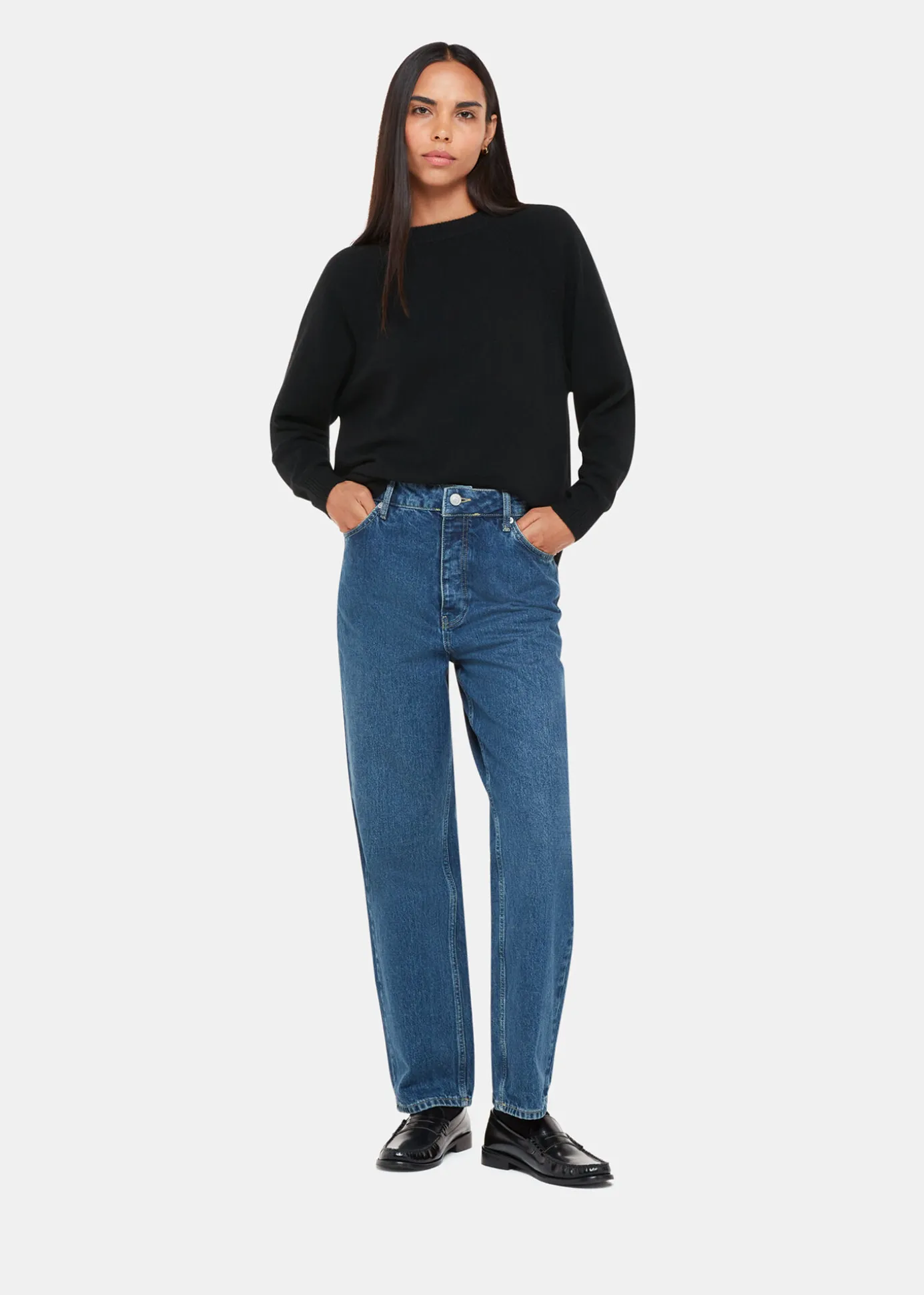 Black Ultimate Cashmere Crew Neck