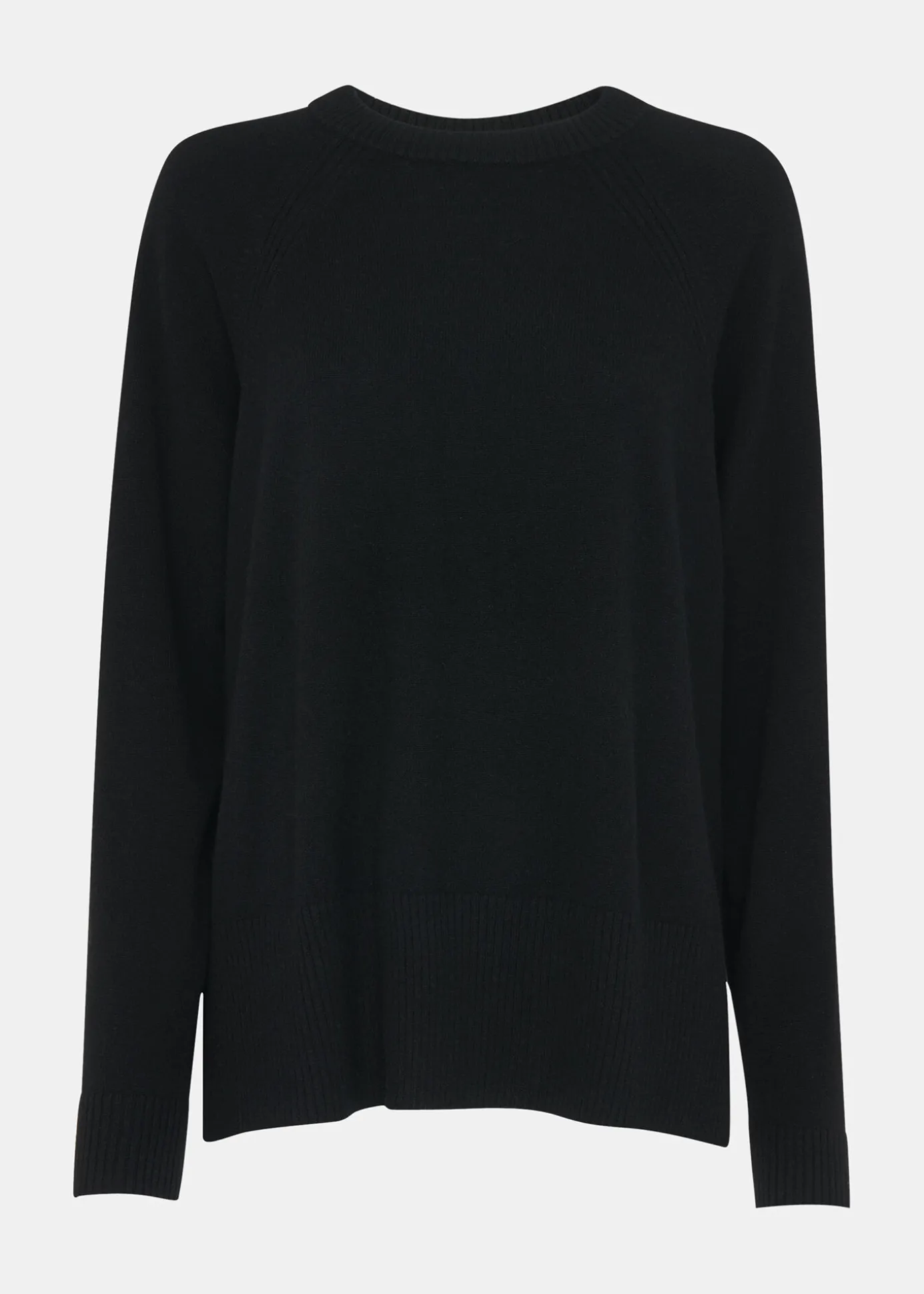 Black Ultimate Cashmere Crew Neck