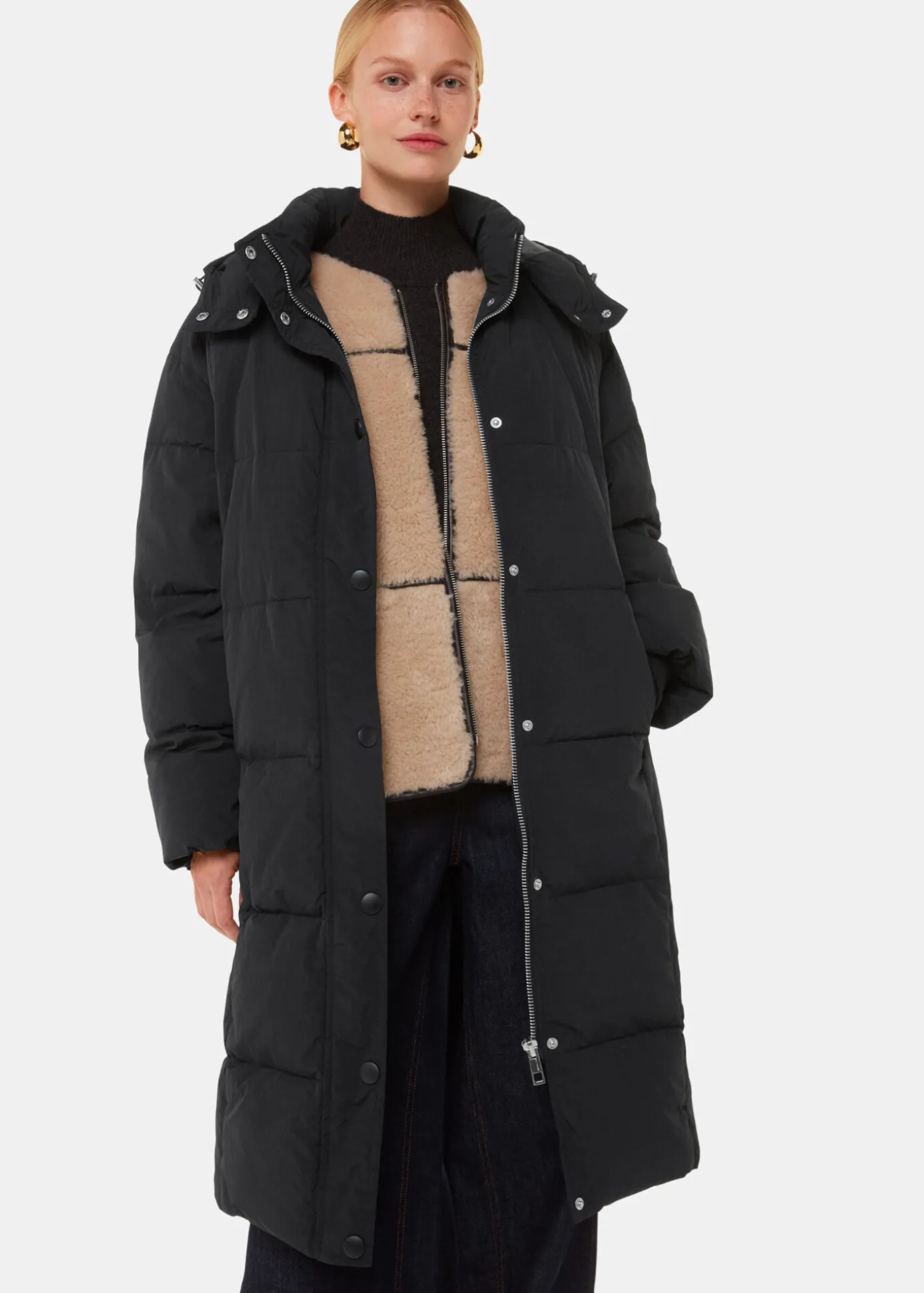 Black Una Puffa Coat