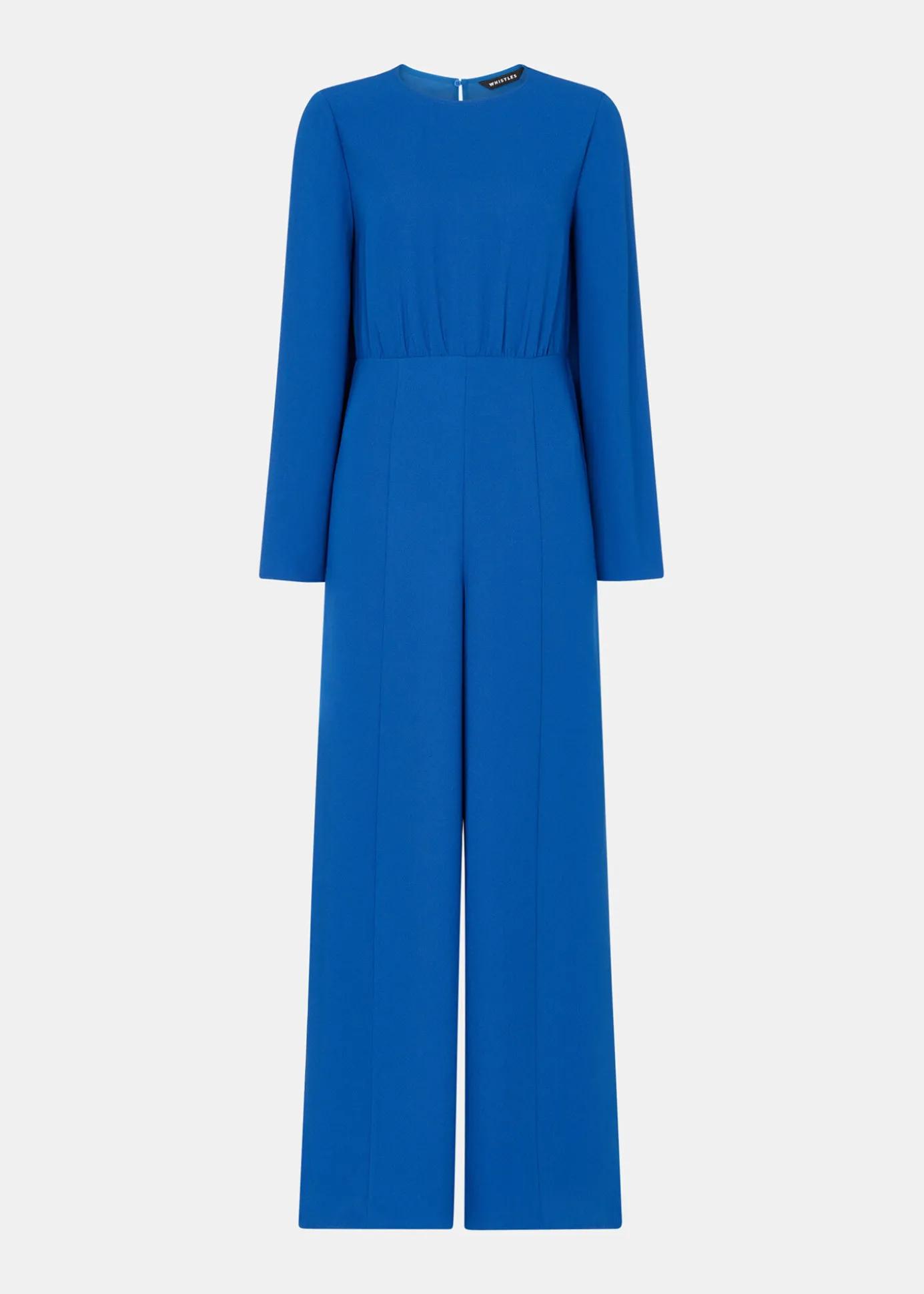 Blue Bonnie Gathered Jumpsuit