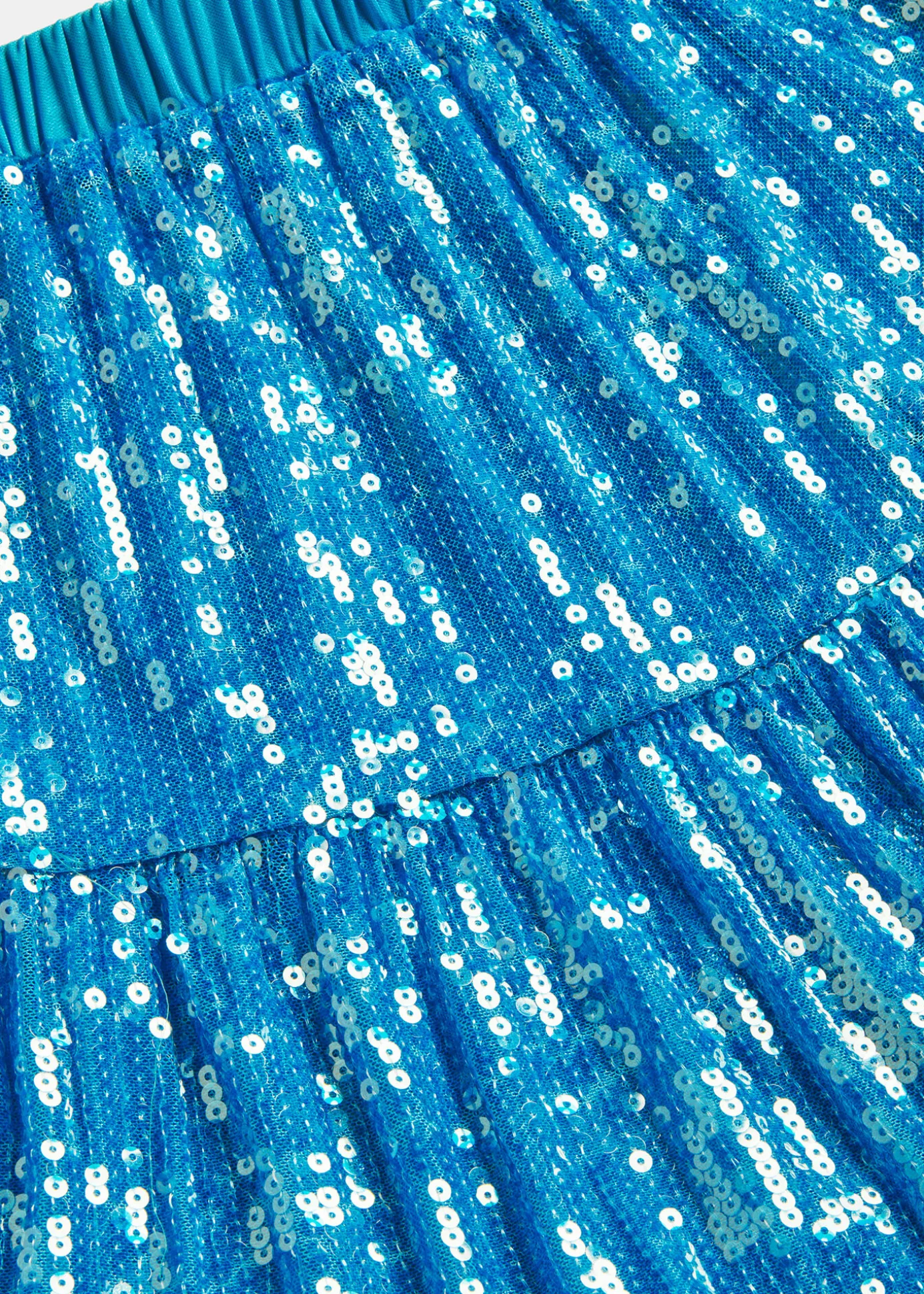 Blue Isadora Sequin Skirt