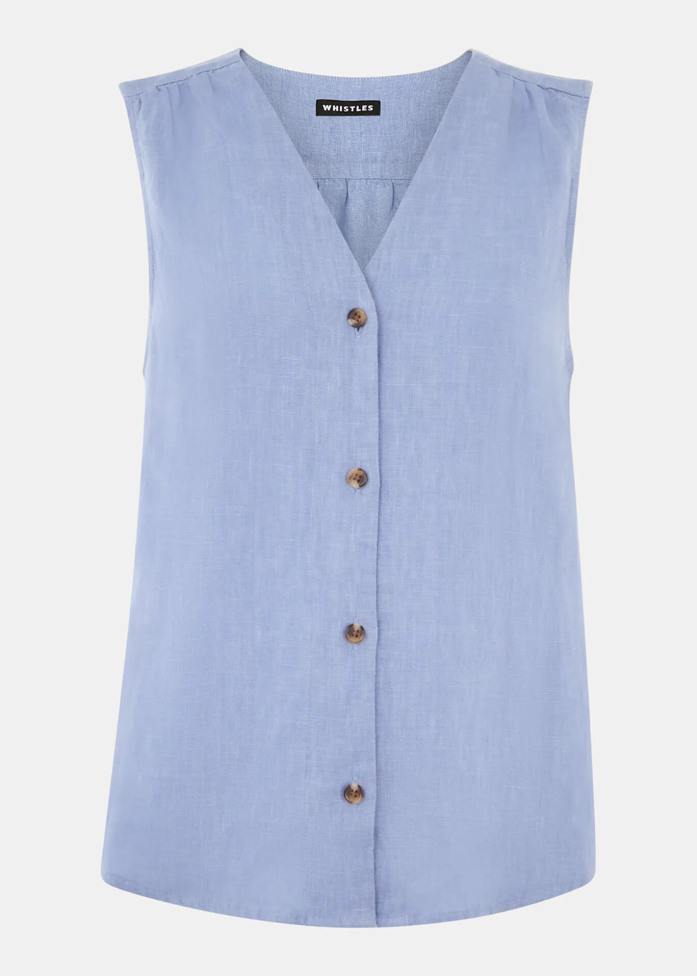 Blue Laura Linen Tank